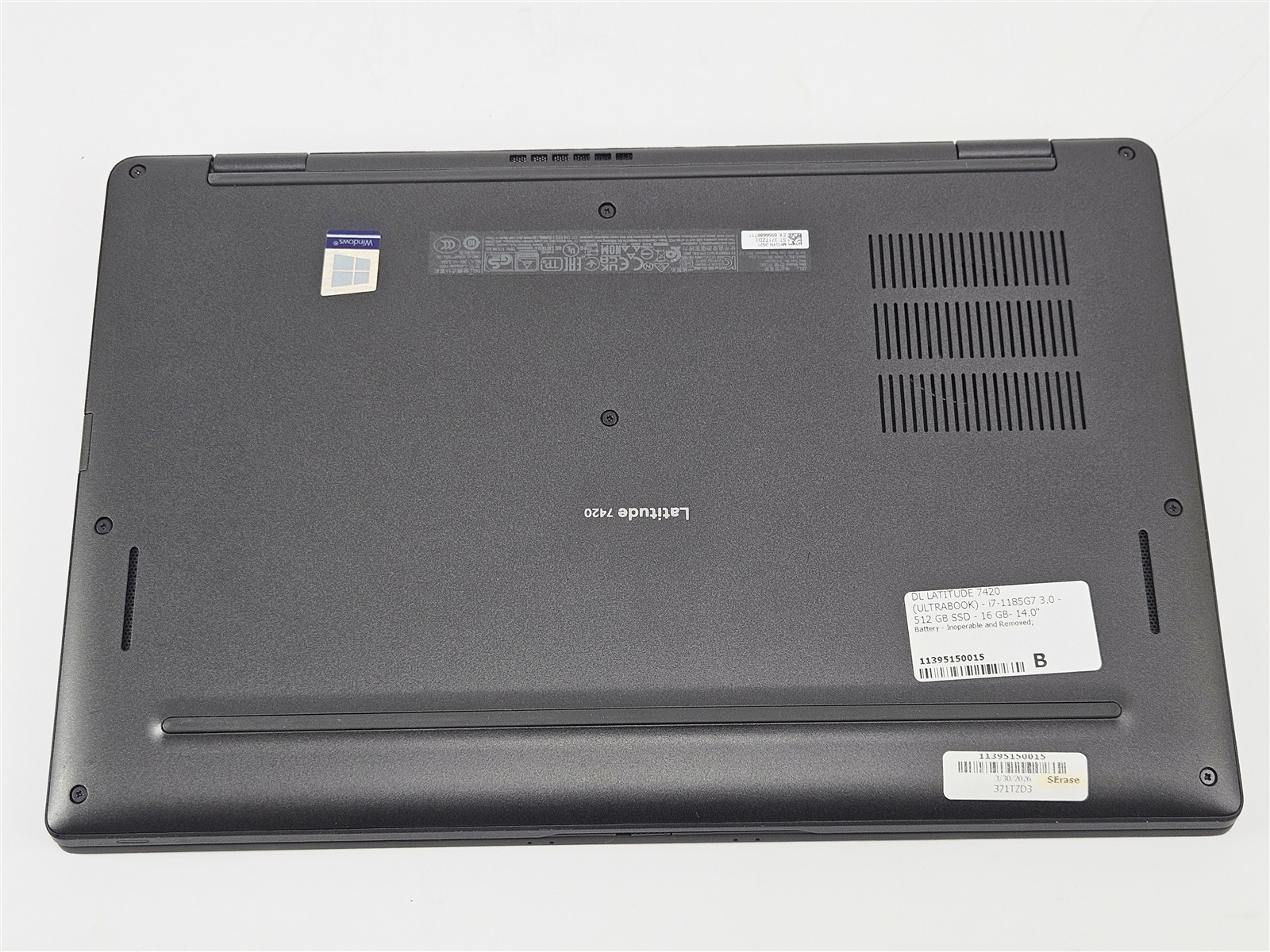 Dell 14″ Latitude 7420 Intel Core i7-1185G7 16GB RAM 512GB SSD No Battery