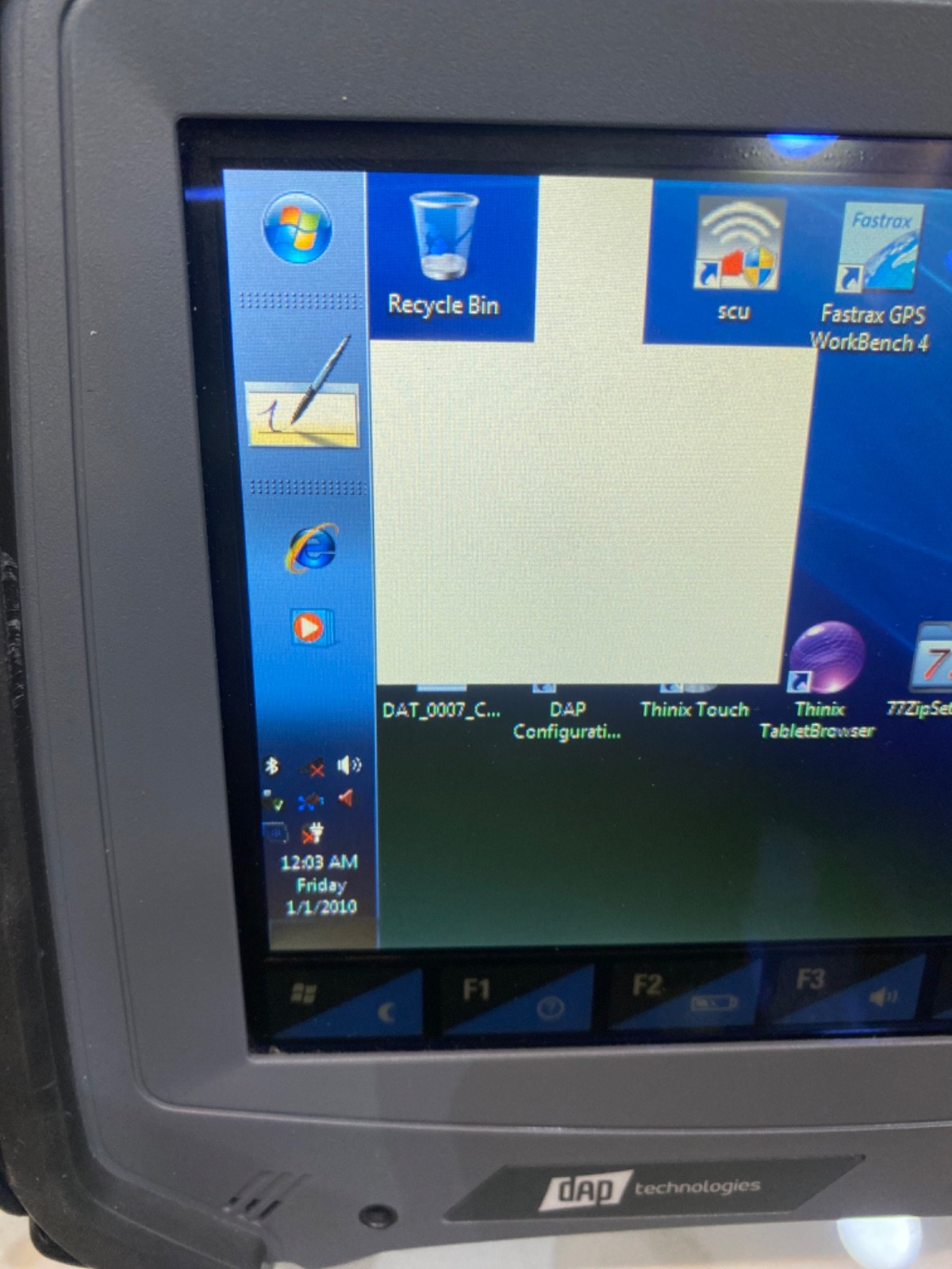 DAP Technologies M9000 ,9000WBWV1 Rugged Tablet with CBCE840V-9 Docking station
