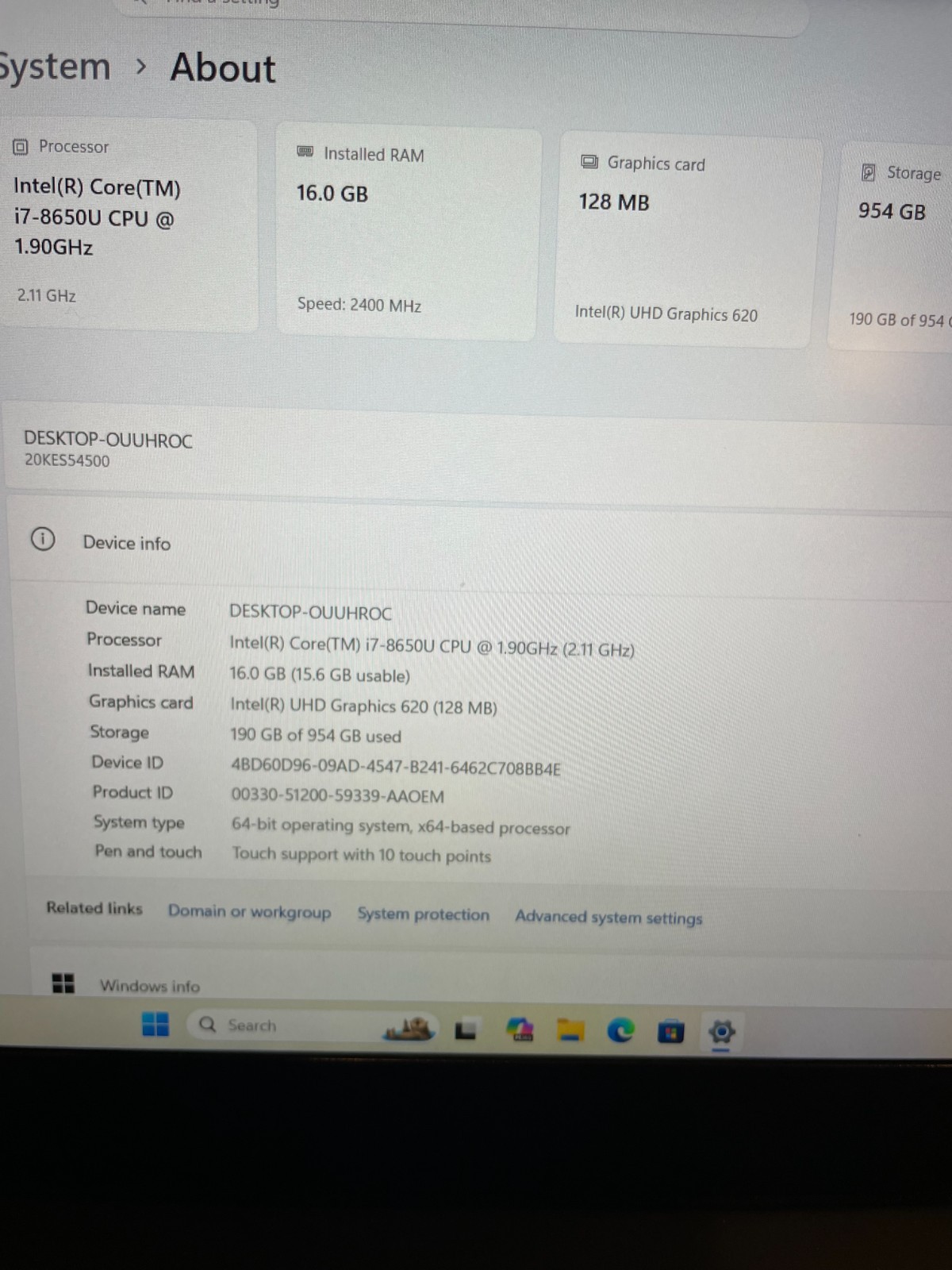 Lenovo ThinkPad x280 12.5″ FHD Touch Intel i7-8650U 16GB 1TB SSD Win11 Pro