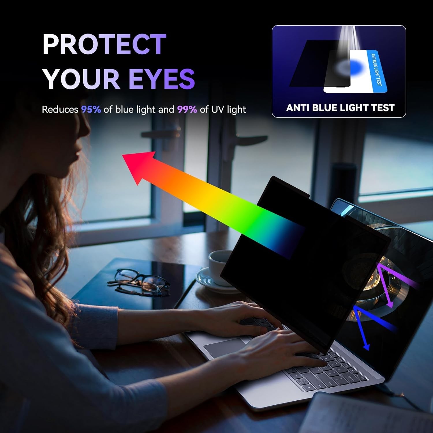 Laptop Privacy Screen Surface Laptop 6/5/4/3/2/1-13.5 Inch, Removable Anti-Spy F