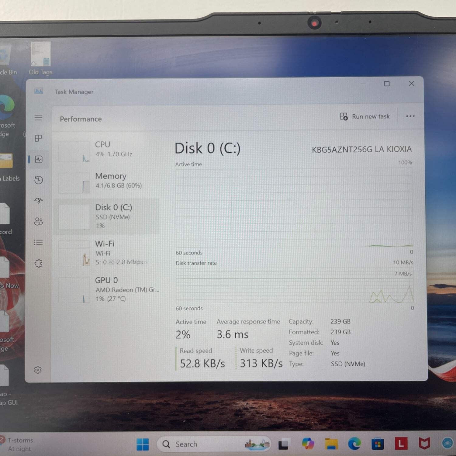 Lenovo ThinkPad E14 Gen 5 14″ Ryzen 5 7530U 2.0GHz 8GB RAM 256GB SSD