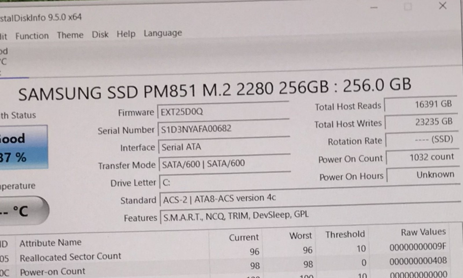 DELL INSPIRON 7579 2 IN 1 i5-7200U@2.5GHZ 8GB RAM 256GB SATA SSD W10P TOUCH*READ