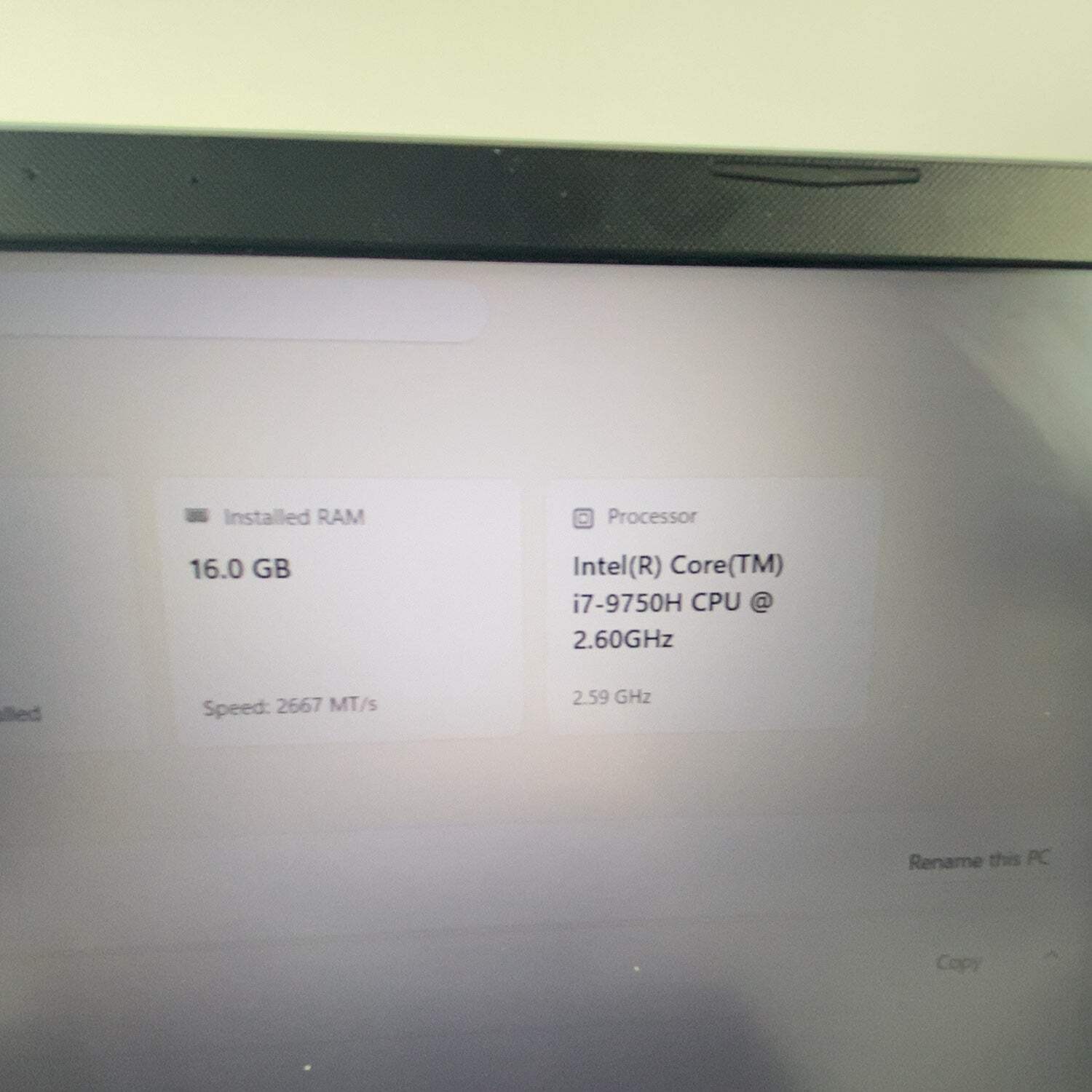 ASUS TUF GAMING LAPTOP FX505GT i7-9750H 2.6GHz 16GB RAM 512GB SSD GTX 1650 4GB