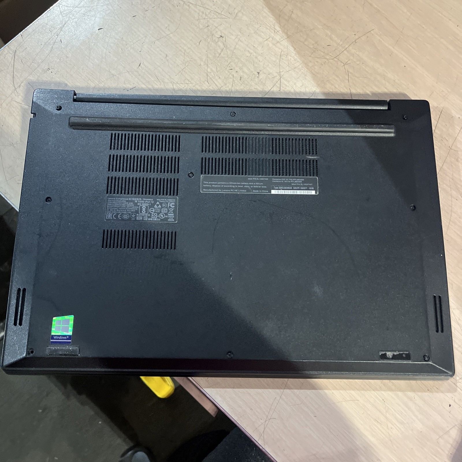 LENOVO THINKPAD E580 INTEL CORE I5-7200U 2.50GHZ 8GB RAM NO HD