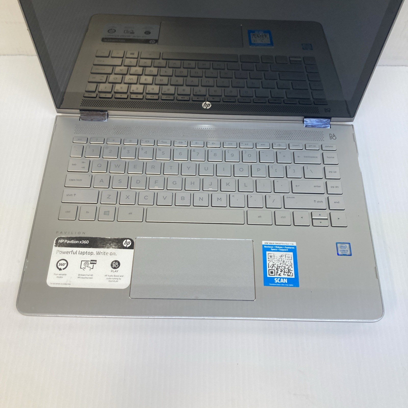 HP Pavilion x360 14-ba0xx i3-7100u 2.40GHz 8GB no HDD boot to BIOS