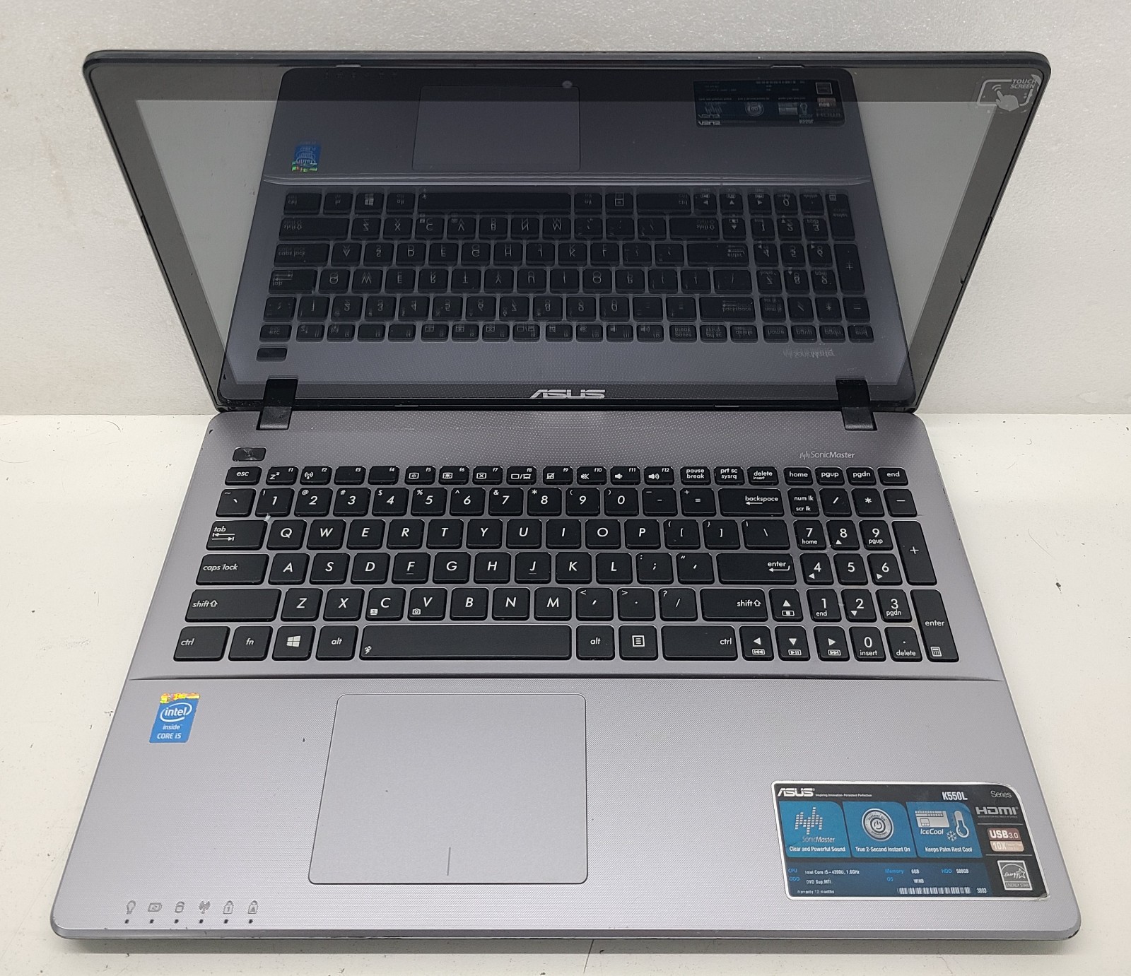 Asus K550LA-MS51T 15.6″ Laptop Intel Core i5-4200U NO RAM/HD/OS/POWER (FL)