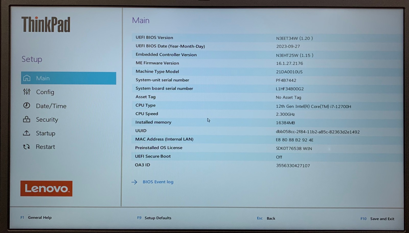 Lenovo ThinkPad T15p Gen 3 15.6″ i7-12700H 16GB, 512GB NVMe, Remote Managed