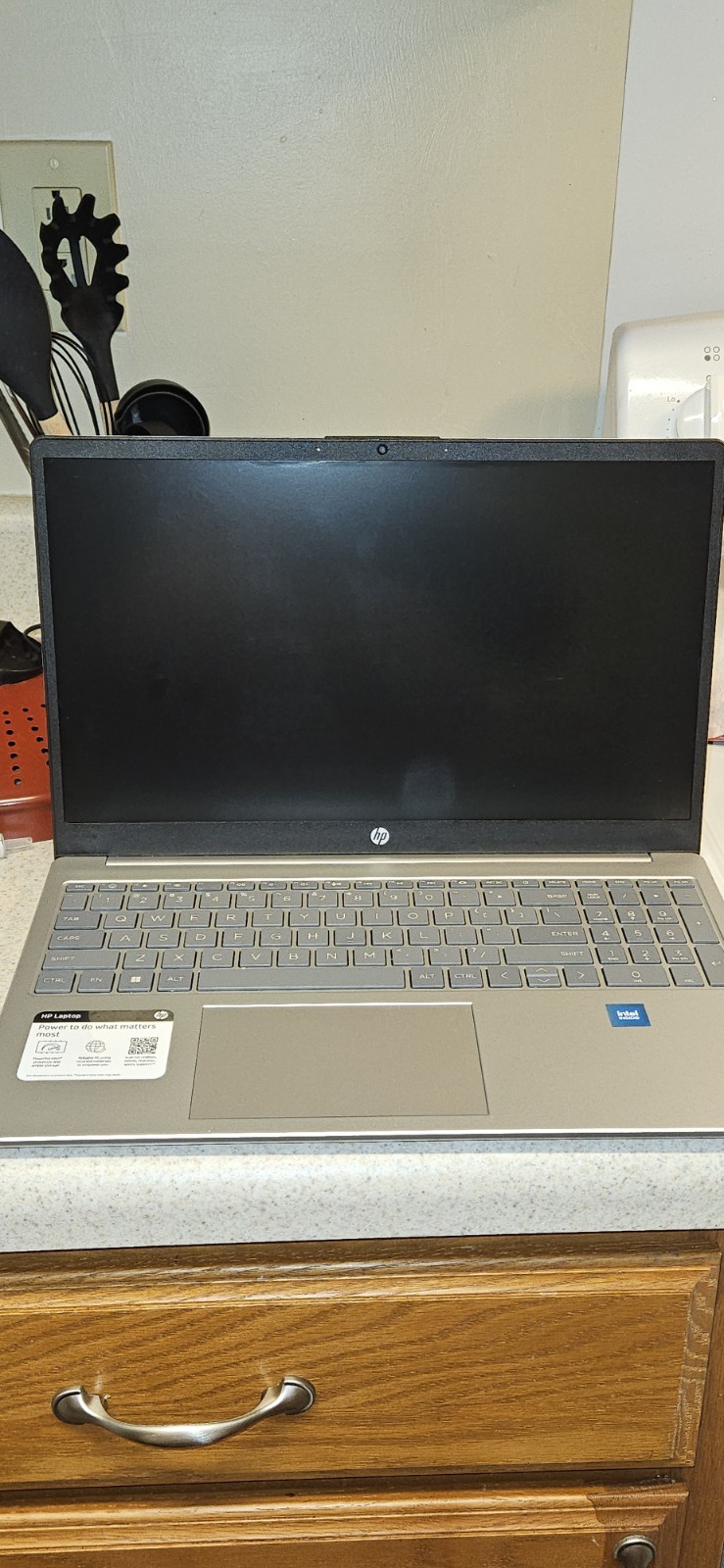 HP Silver 15.6-inch Laptop with 4GB RAM, 128GB SSD, Intel N200