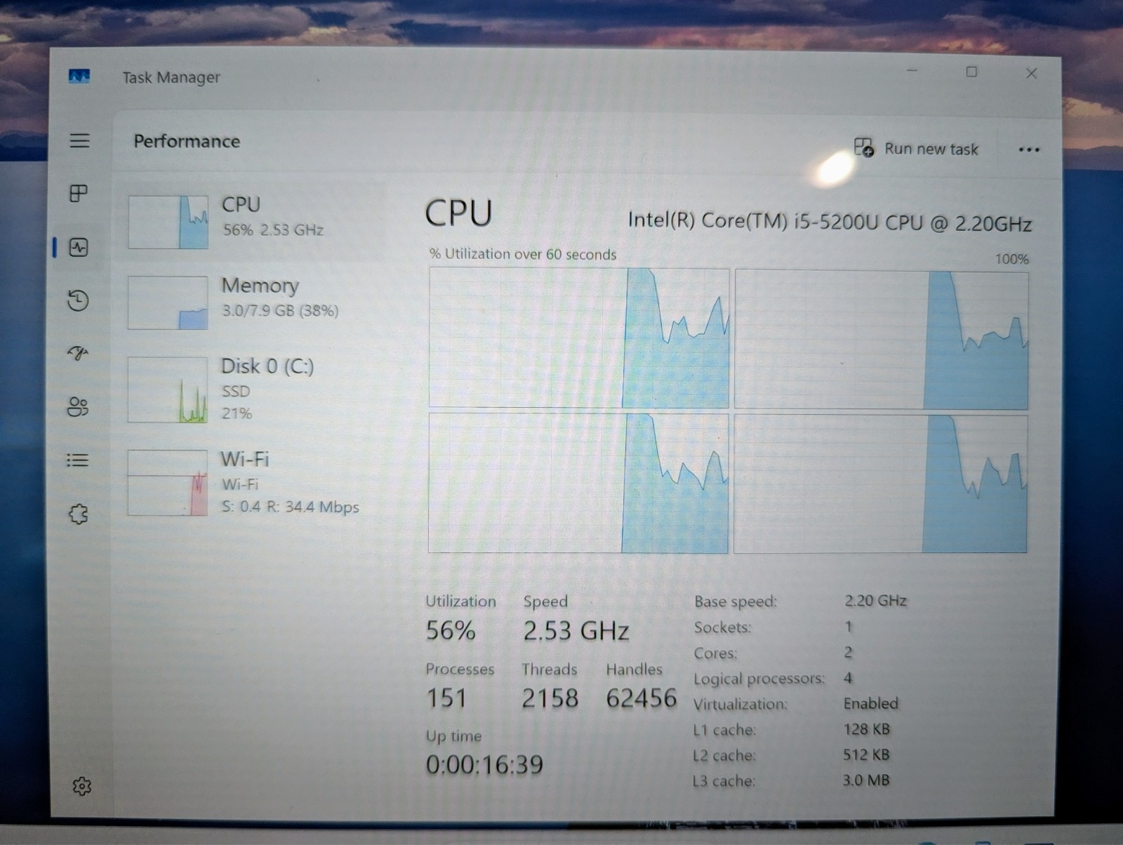 Dell XPS 13 9343 I5-5200U 2.20GHz, 8GB RAM, 256B SSD, 13.3″ QHD+ Touch