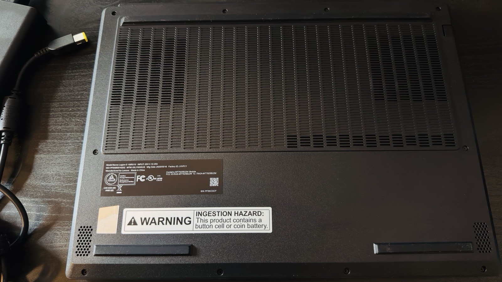 Lenovo Legion 5i Gen 10 15.1 165Hz QHD+ 2.1 GHz i7-14700HX 16GB 1TB SSD RTX 5060