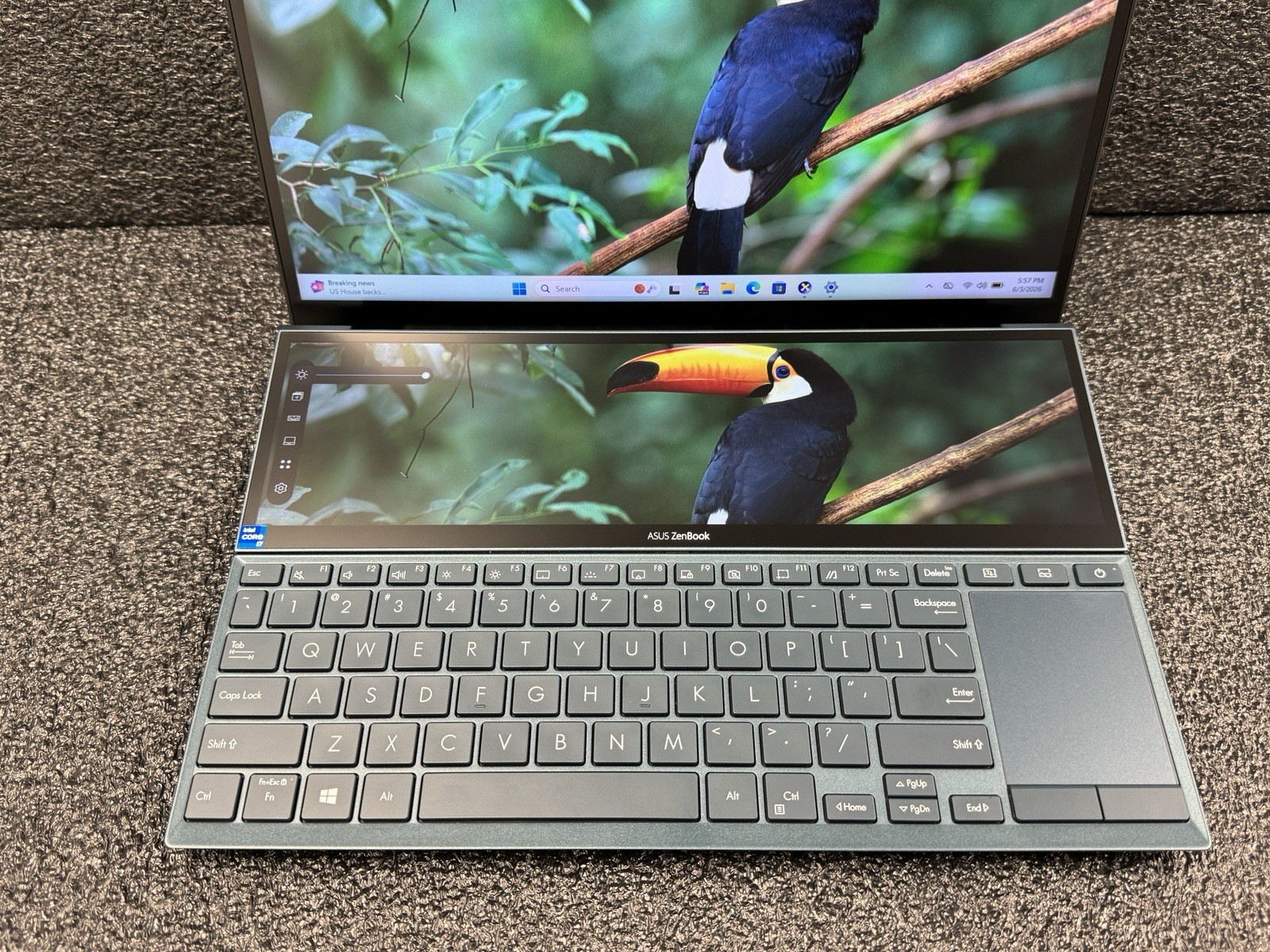 Asus Zenbook Duo 14 UX482 14″ i7-11th Gen/2.9GHz 32GB/ 1TB/NVIDIA MX450/ GOOD✅