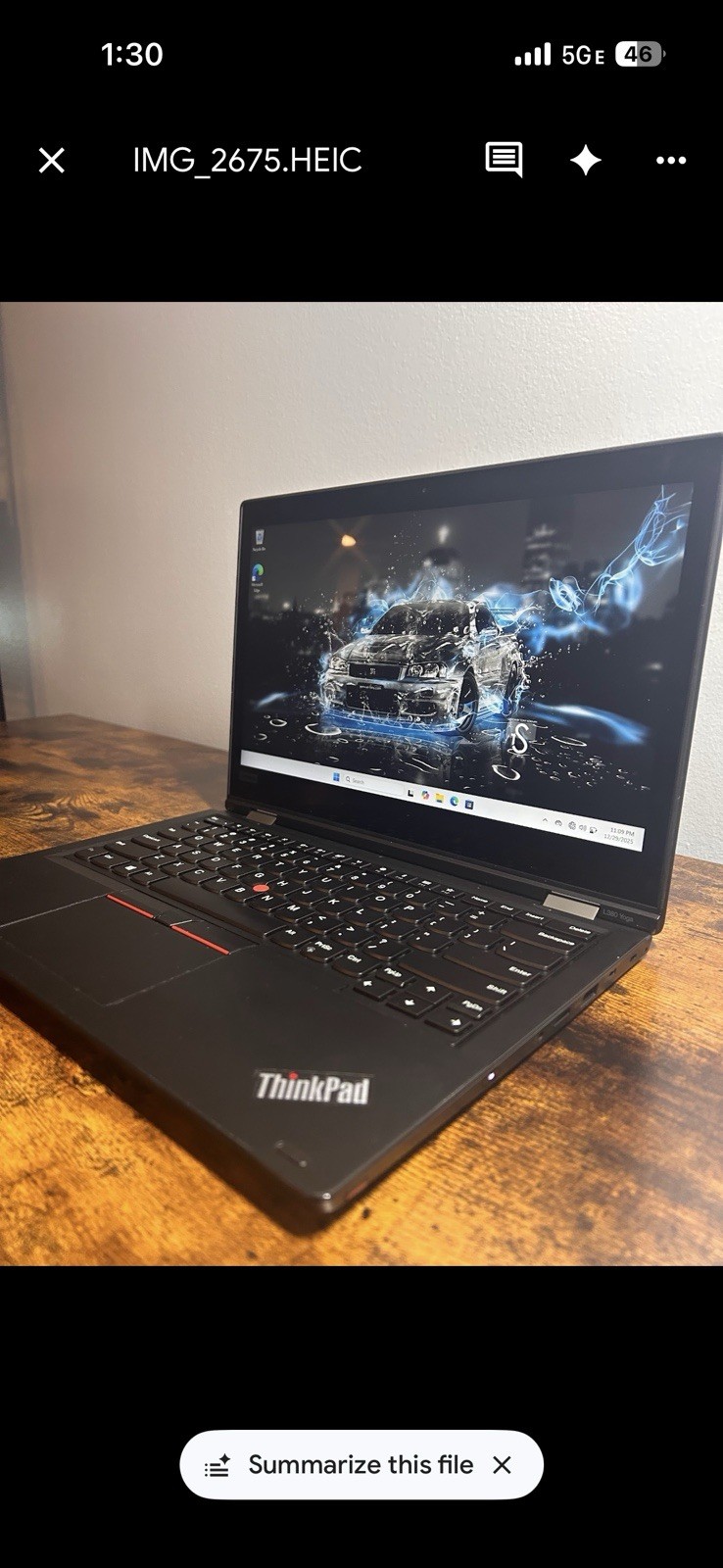Lenovo ThinkPad L380 Yoga 14″ Laptop i5-8350U 16GB 256GB SSD Touchscreen Win 11