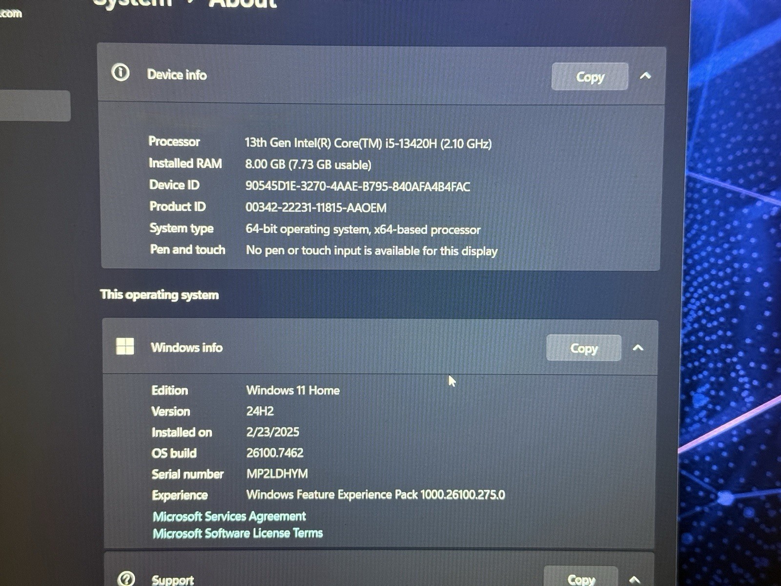 Lenovo LOQ 15IRH8 Intel i5 RTX 3050 8GB 1TB SSD 15.6″ Win11 Storm Grey