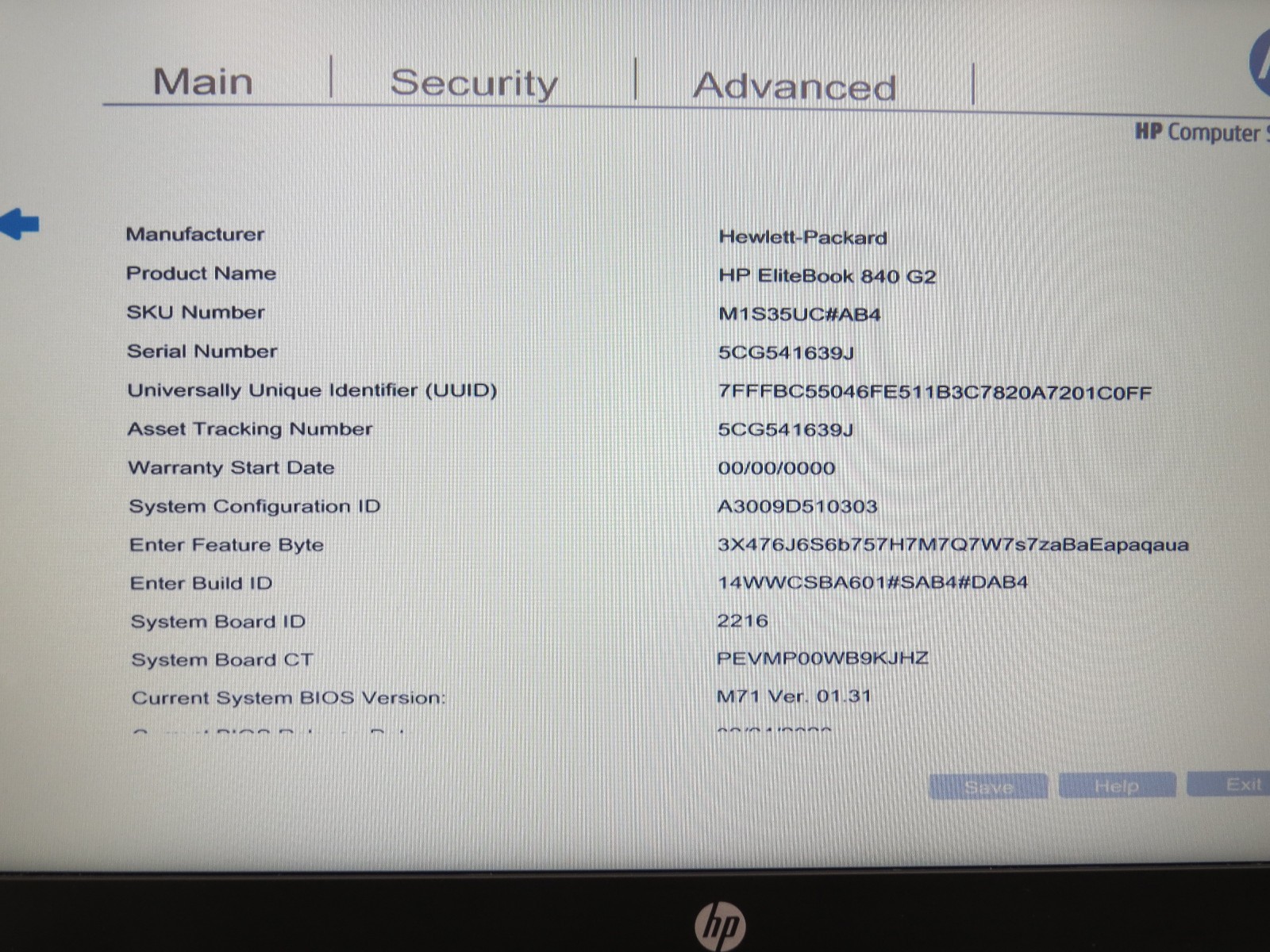 HP EliteBook 840 G2 | i5-5300U @ 2.3GHz | 8GB DDR3 | 256GB SSD | No OS