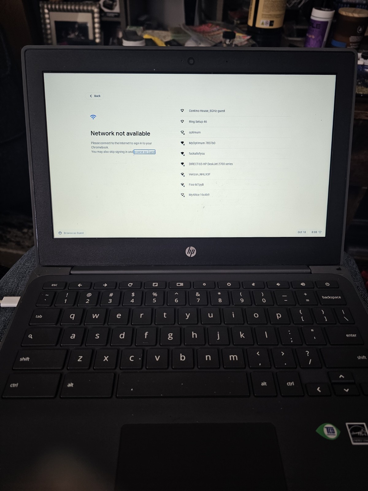 HP CHROMEBOOK G8. FACTORYRESTORED. 11.6 INCH. WORKING. COMES WITH A CHARGER.