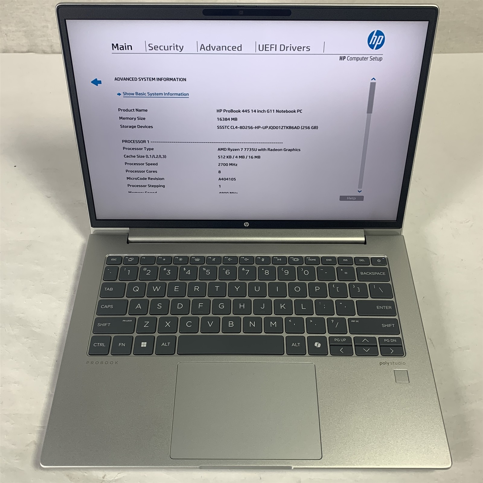 HP ProBook 445 G11 14″ Laptop Ryzen 7 7735U 2.7GHz 16GB 256GB NVMe SSD – Win11