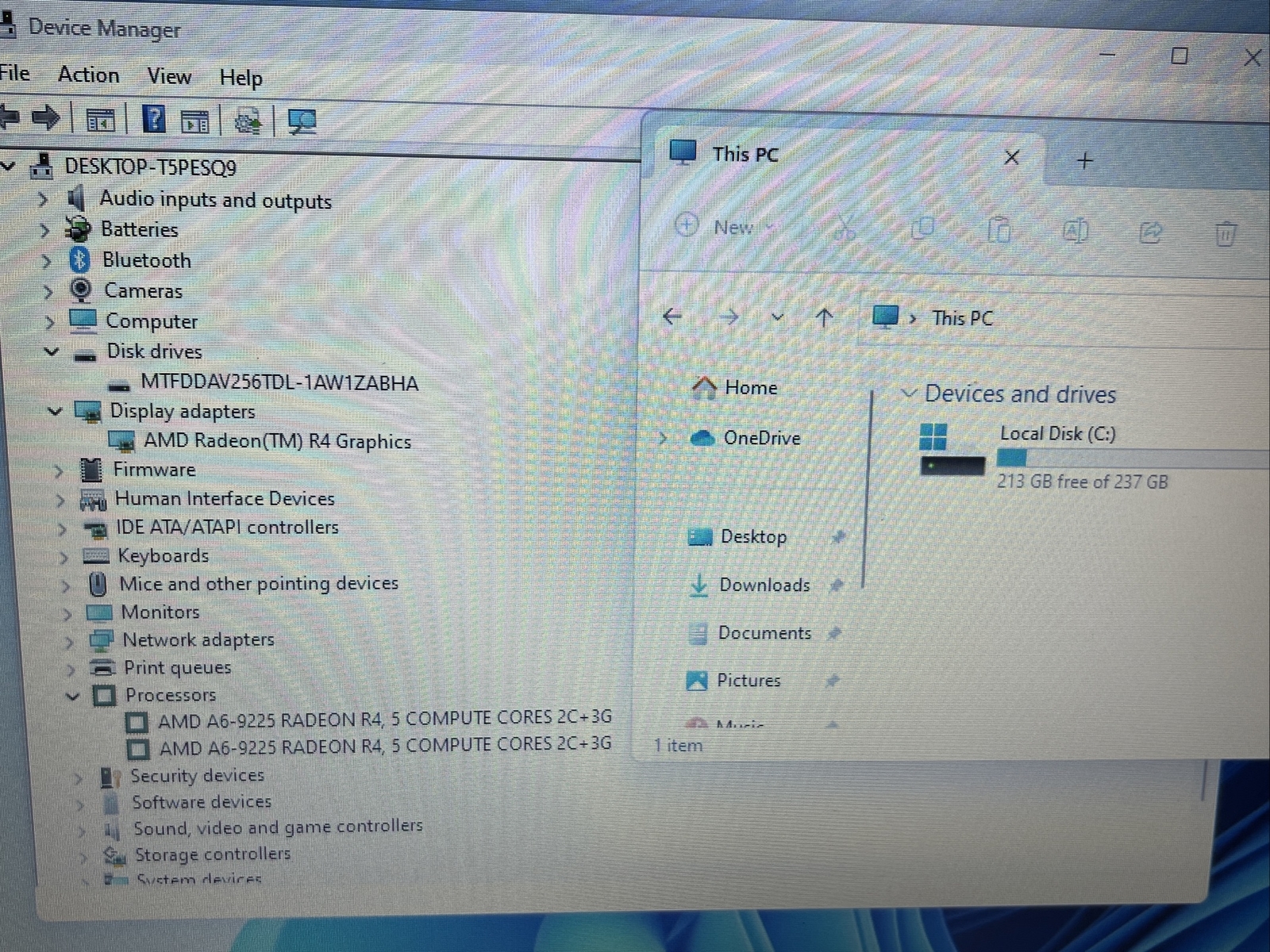 HP 255 G7 15.6″ AMD A6-9225 Radeon R4 2.60 GHz 8GB 256GB SSD BT Win11Pro Laptop