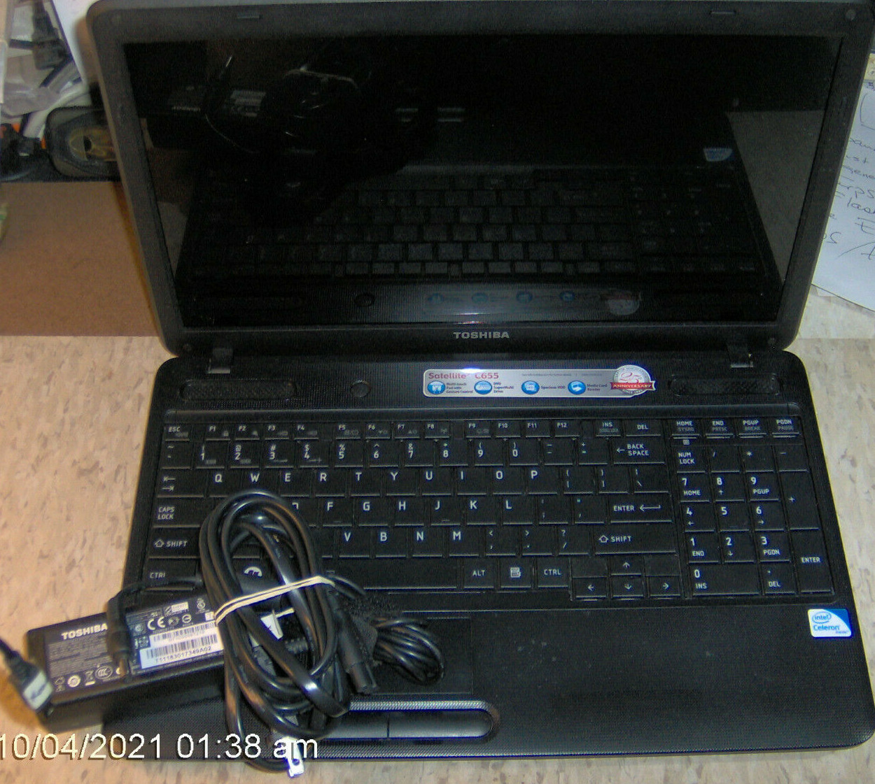 Used Toshiba Satellite C655 S5049 Laptop Computer Windows 10 HD 232 gb (#2)