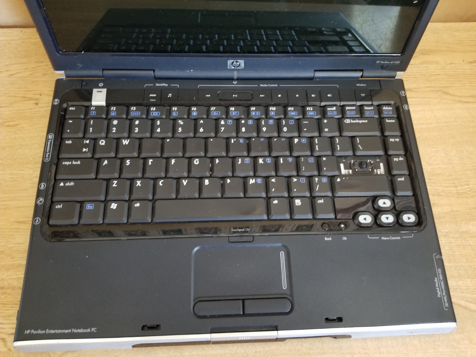 HP Pavilion Special Edition – Ent. Notebook PC DV1000 – 512MB, 80GB HDD – Parts