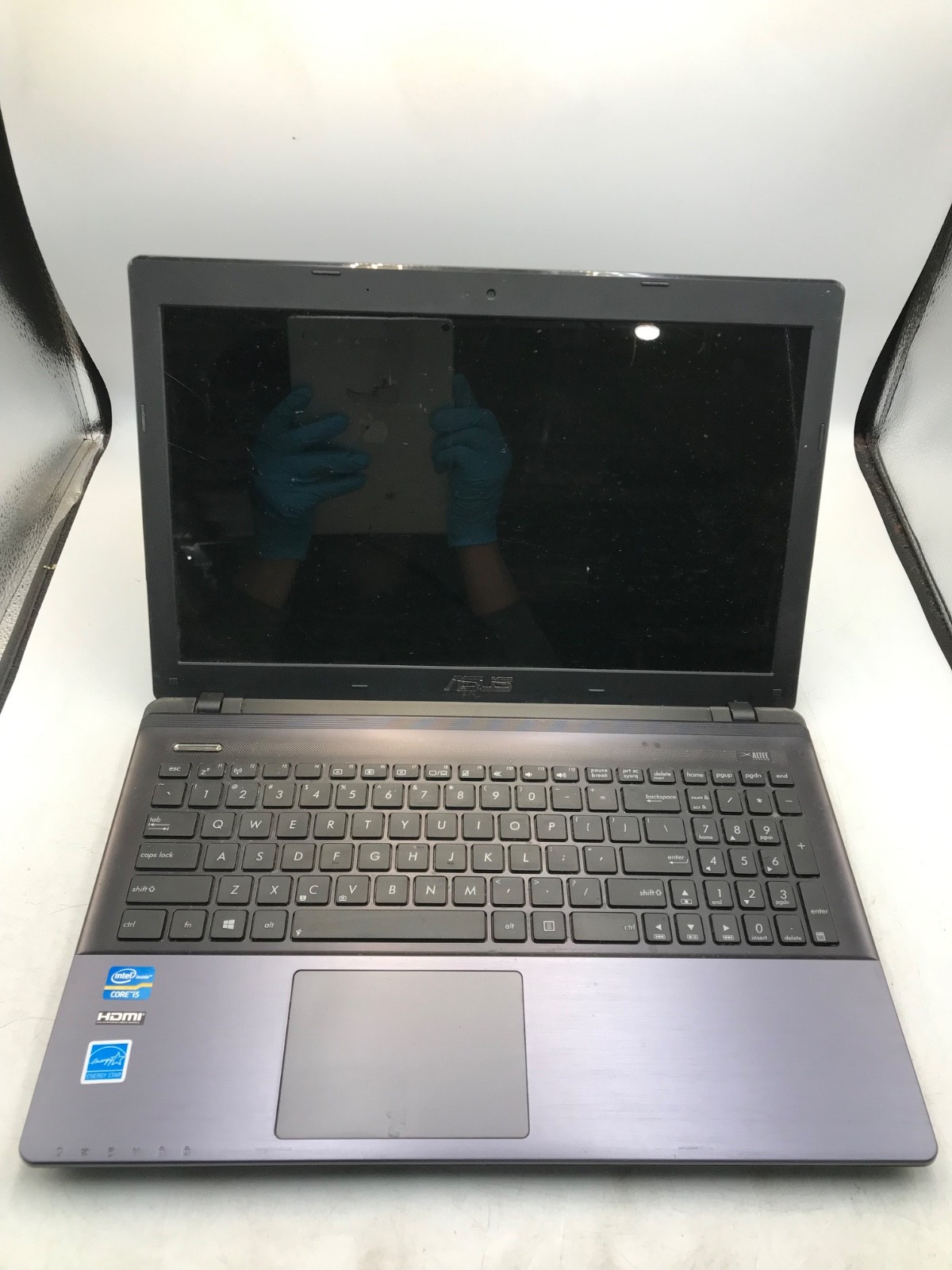 ASUS K55A Intel Core i5-3210M 15″ Laptop-NO POWER/CRACKED DISPLAY-MZ
