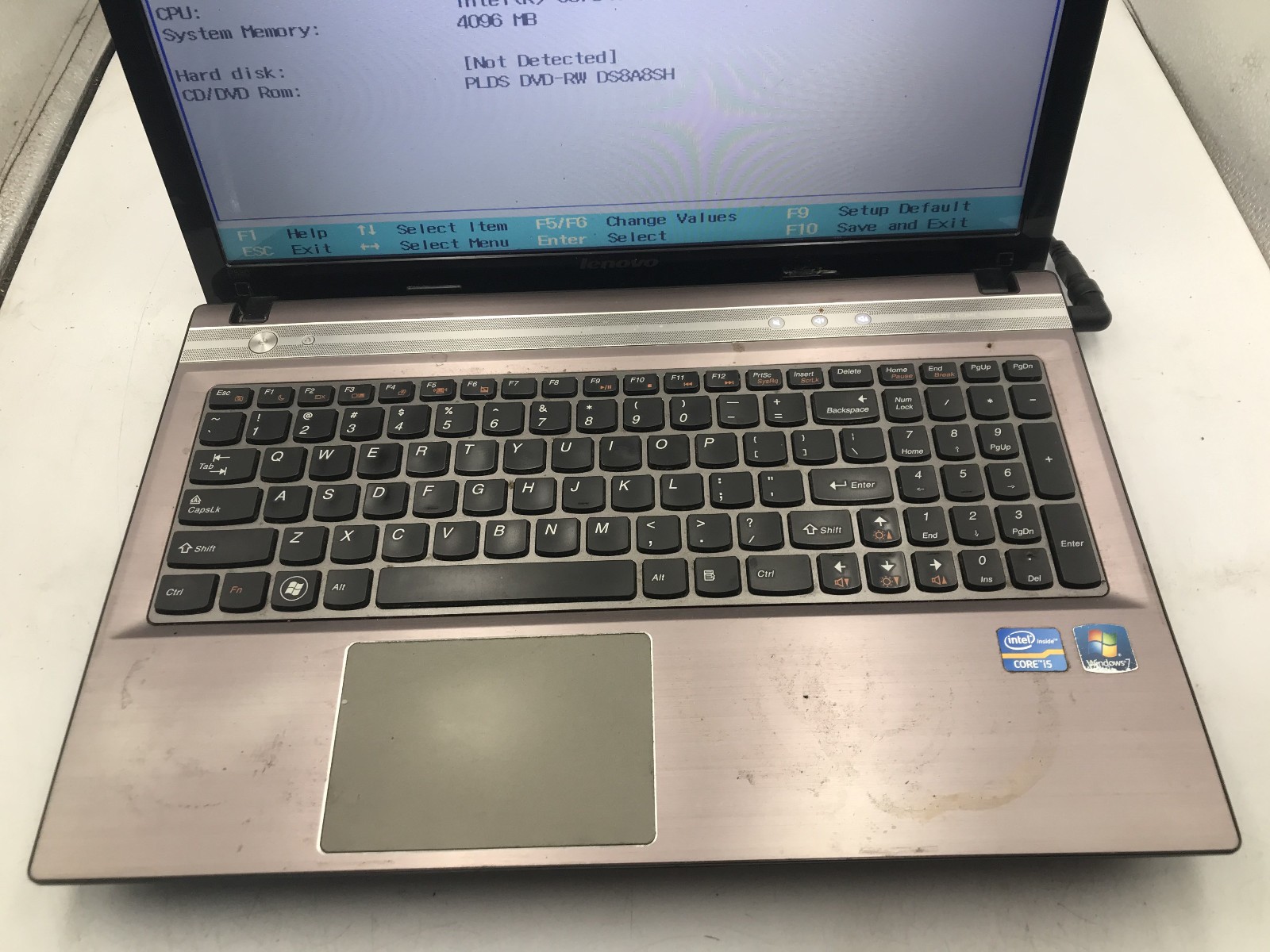 LENOVO IDEAPAD P580 – BOOTS TO BIOS – INTEL I5 3210M – 4GB RAM – READ DESC – BB