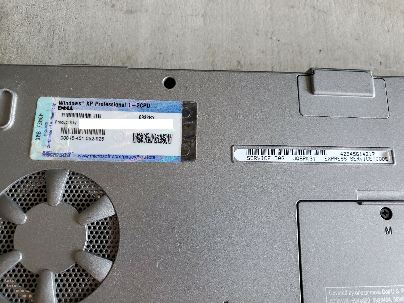 Dell Inspiron 1100 PP07L Laptop for Parts or Repair