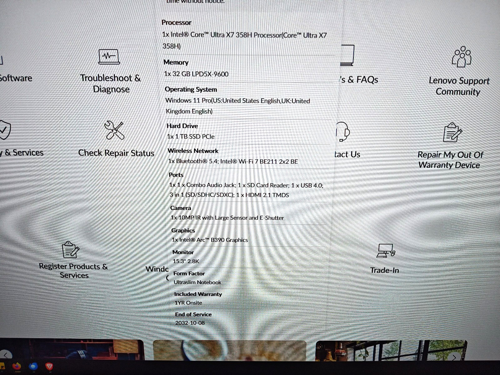Lenovo ThinkPad X9 15p Aura Edition — Ultra X7 358H 32GB RAM 1TB SSD 2.8K OLED