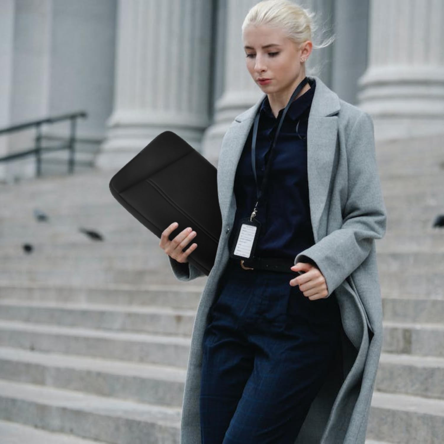 Durable 15.6 Inch Laptop Sleeve, Portable Case for Computer & Monitor