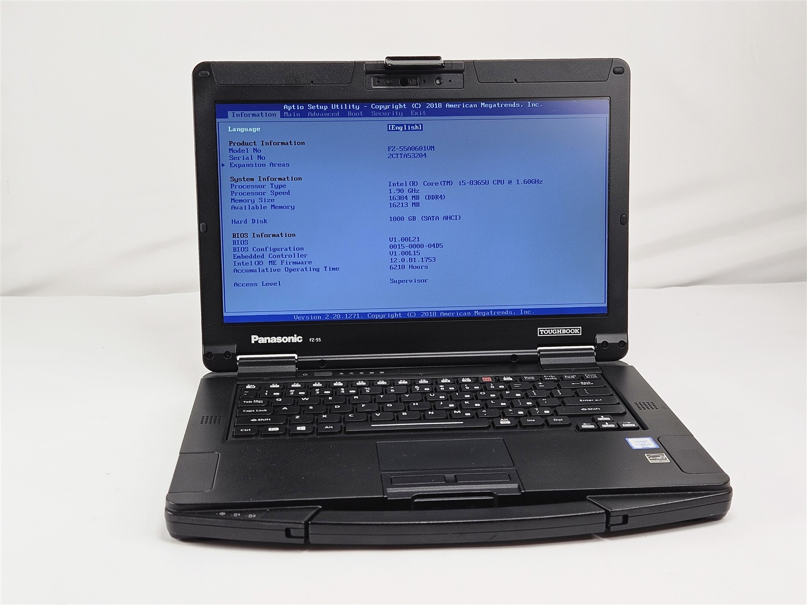 Panasonic Toughbook FZ-55 14″ 1.6GHz i5-8365U 16GB 1TB SSD