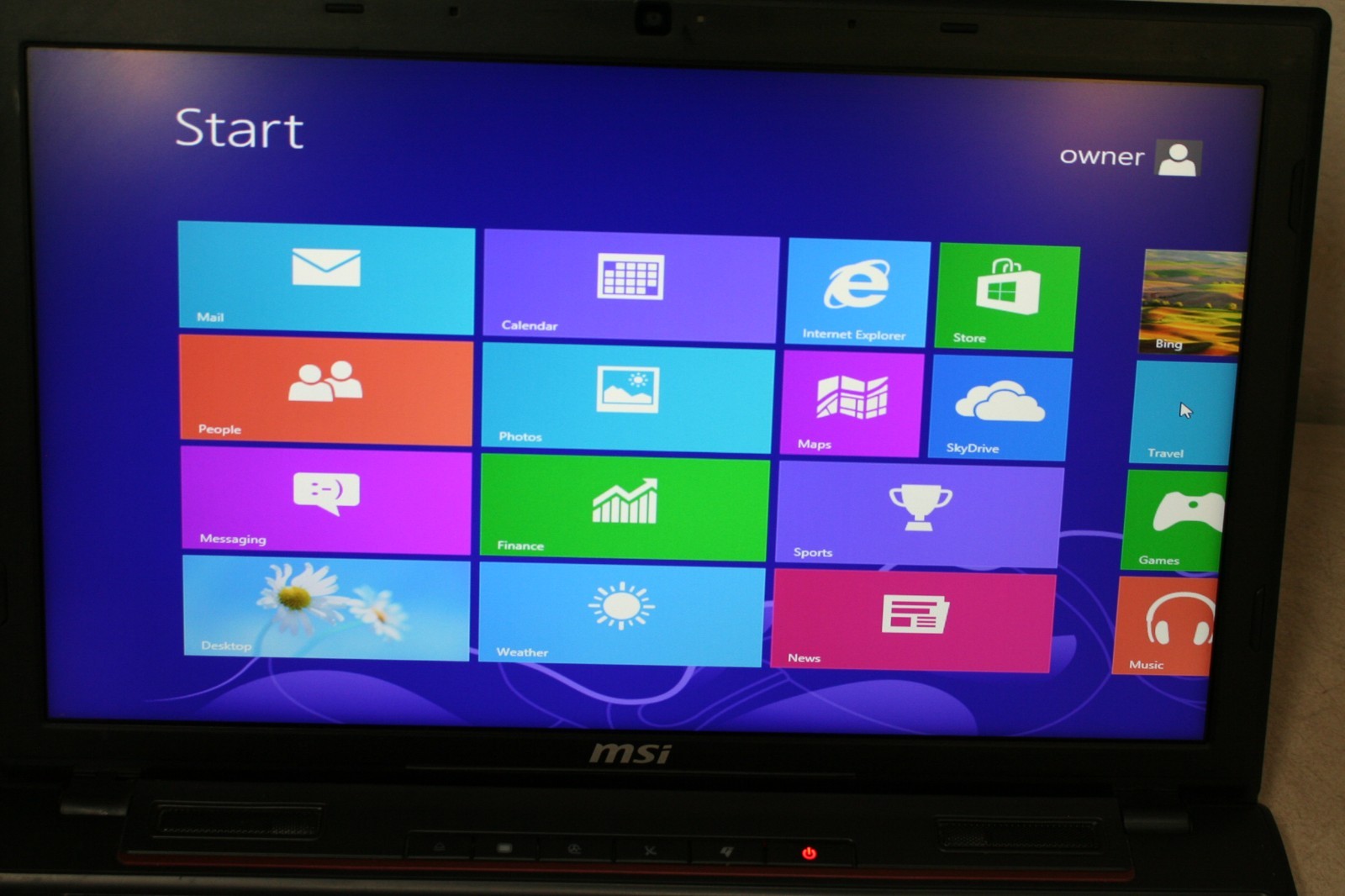 MSI MS-16GH Gaming Laptop i7-4710HQ 2.5GHz. 8GB Ram 512GB SSD HDD Win 8 AS IS