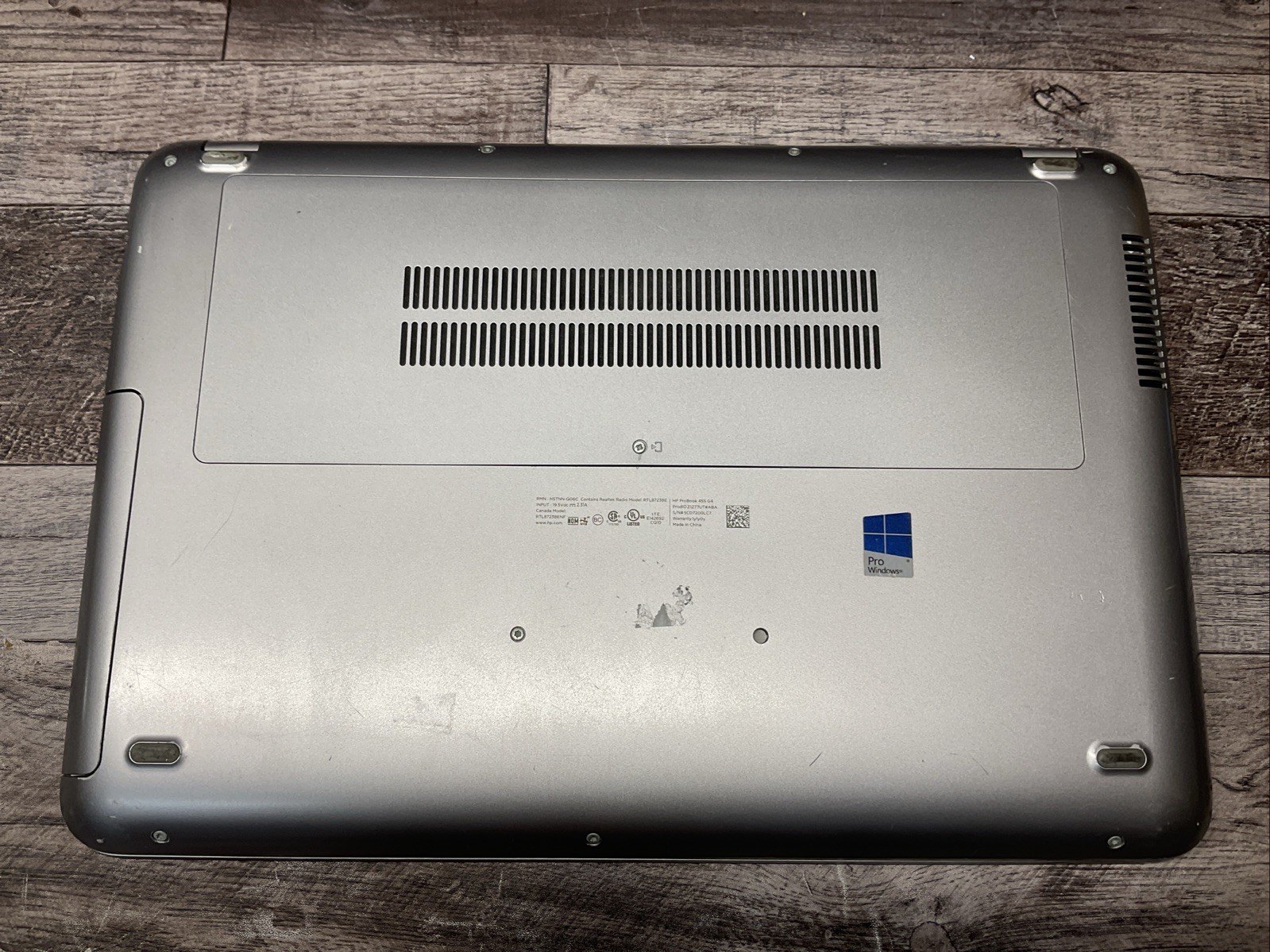 ProBook 455 G4 / AMD A9-9410 / No RAM Laptop Notebook PC / P10