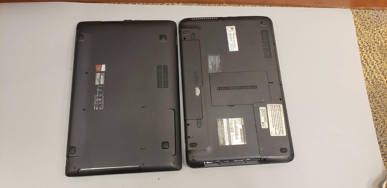 Lot of 2 Used ASUS D550M /Toshiba L655-S5146 0-2GB RAM 0GB HDD PARTS