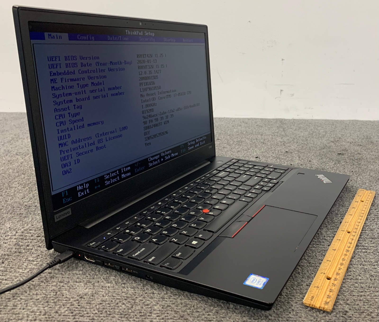Lenovo ThinkPad E590 15.6″ Laptop i7-8565U, No RAM/Storage, Remote Managed