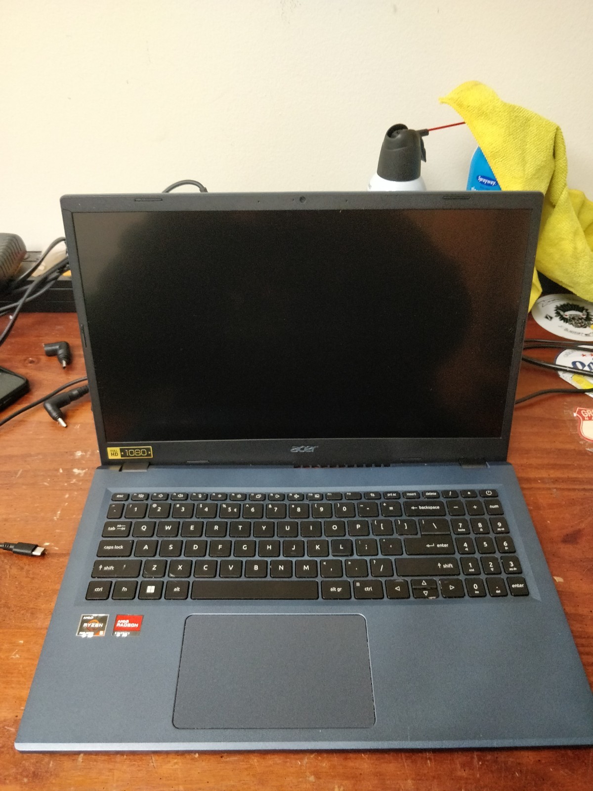Acer Aspire 3 A315-24PT AMD Ryzen 5-7520U@2.80GHz 8GB RAM NO DRIVE PARTS 8822
