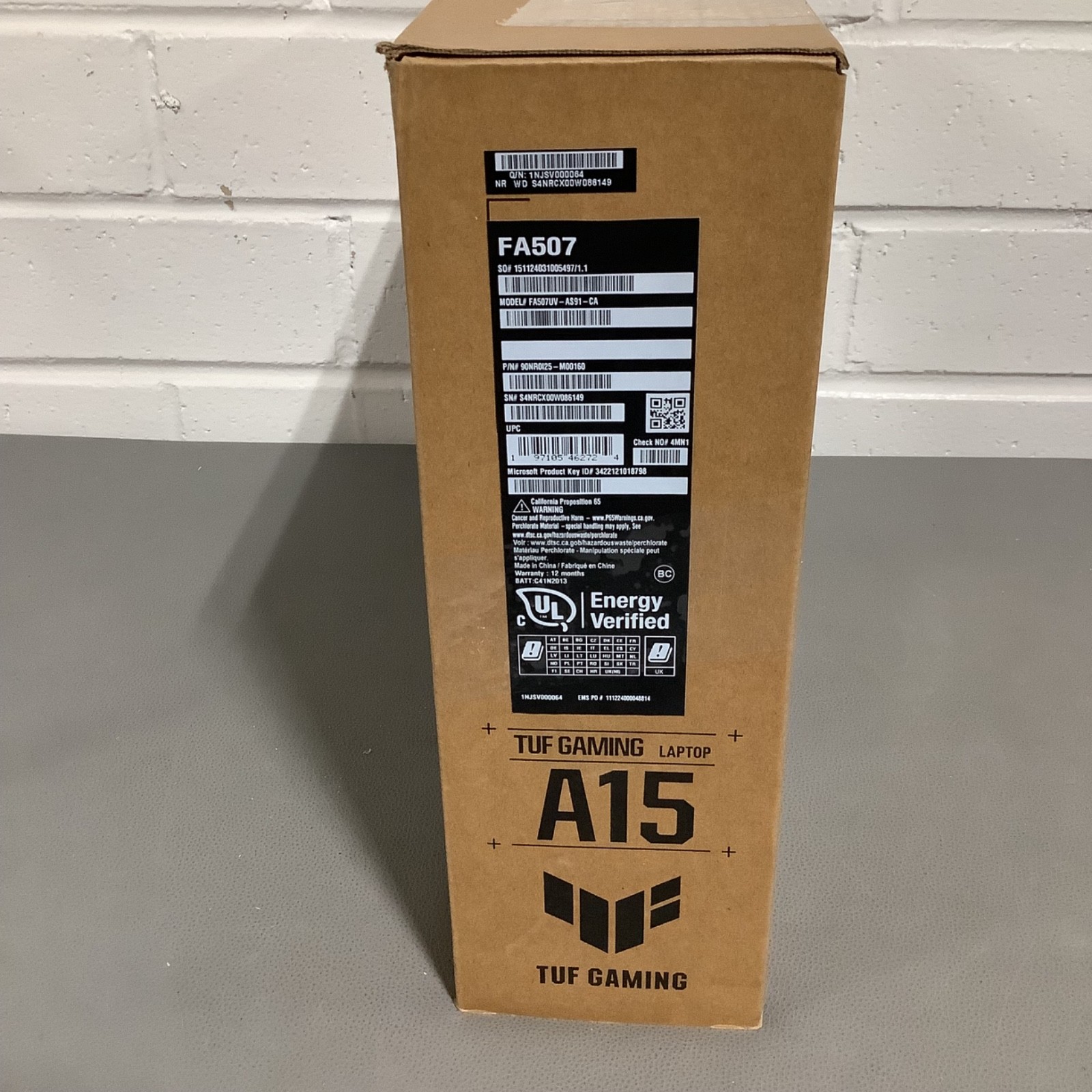 Asus TUF Gaming A15- 15.6″ FHD Ryzen 9 8945H- 8GB 512GB SSD