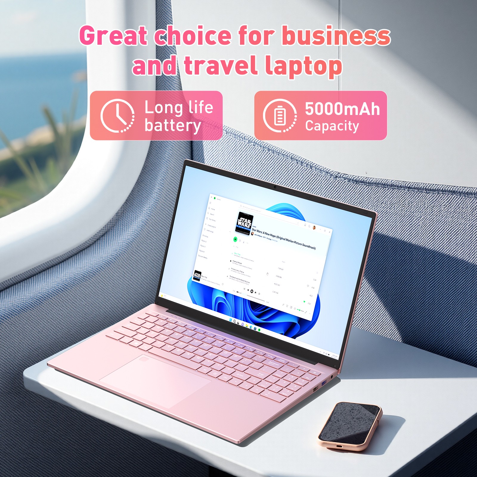 16″ Slim Full HD Laptop i3-1000NG4 16GB RAM 1TB SSD Win 11 Pro Business Computer