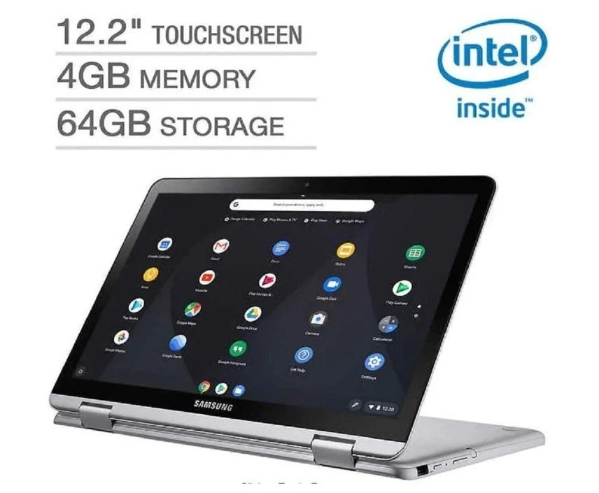 New Samsung XE521QAB-M02US 12.2″ Touch Chromebook Celeron 3965Y 4GB 64GB SSD