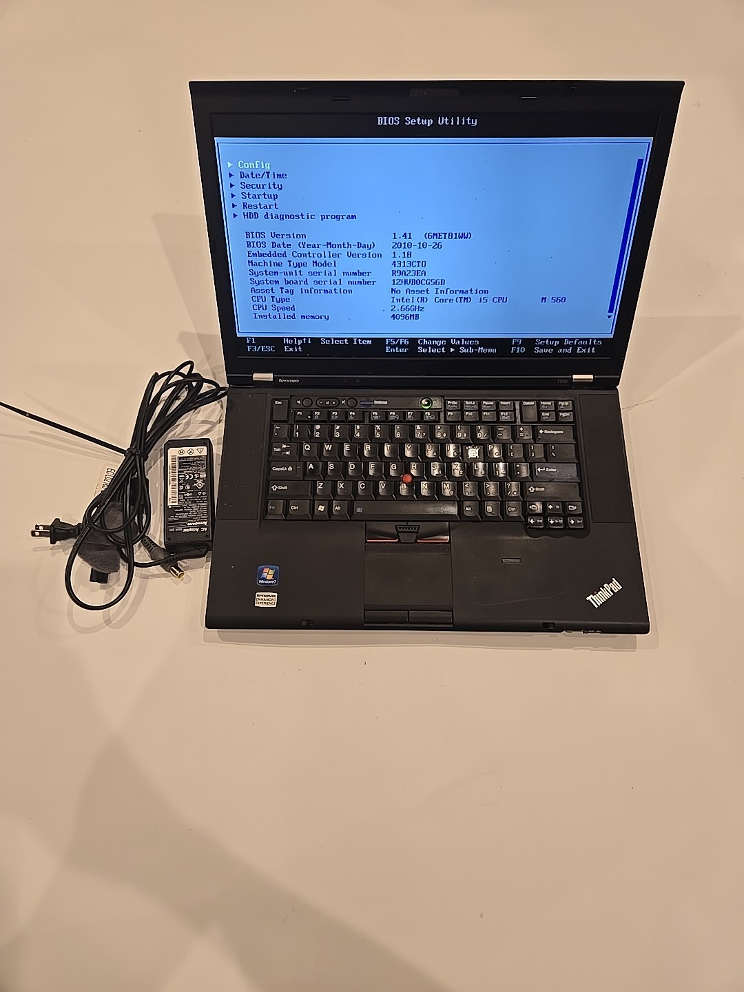 Lenovo ThinkPad T510 Intel Core i5-M520 2.66GHz 4GB Ram 256 GB HDD