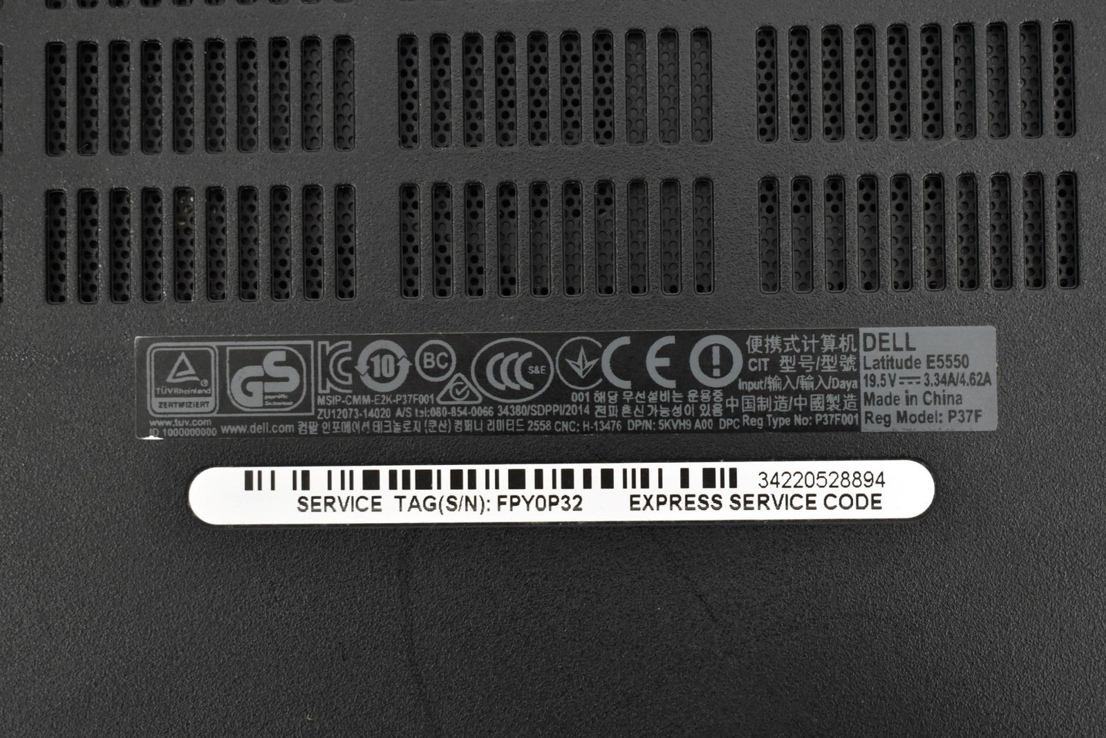 Dell Latitude E5550 Laptop i5-4210U 1.7GHz 8GB 250GB SSD No OS 15.6″ *See Detail