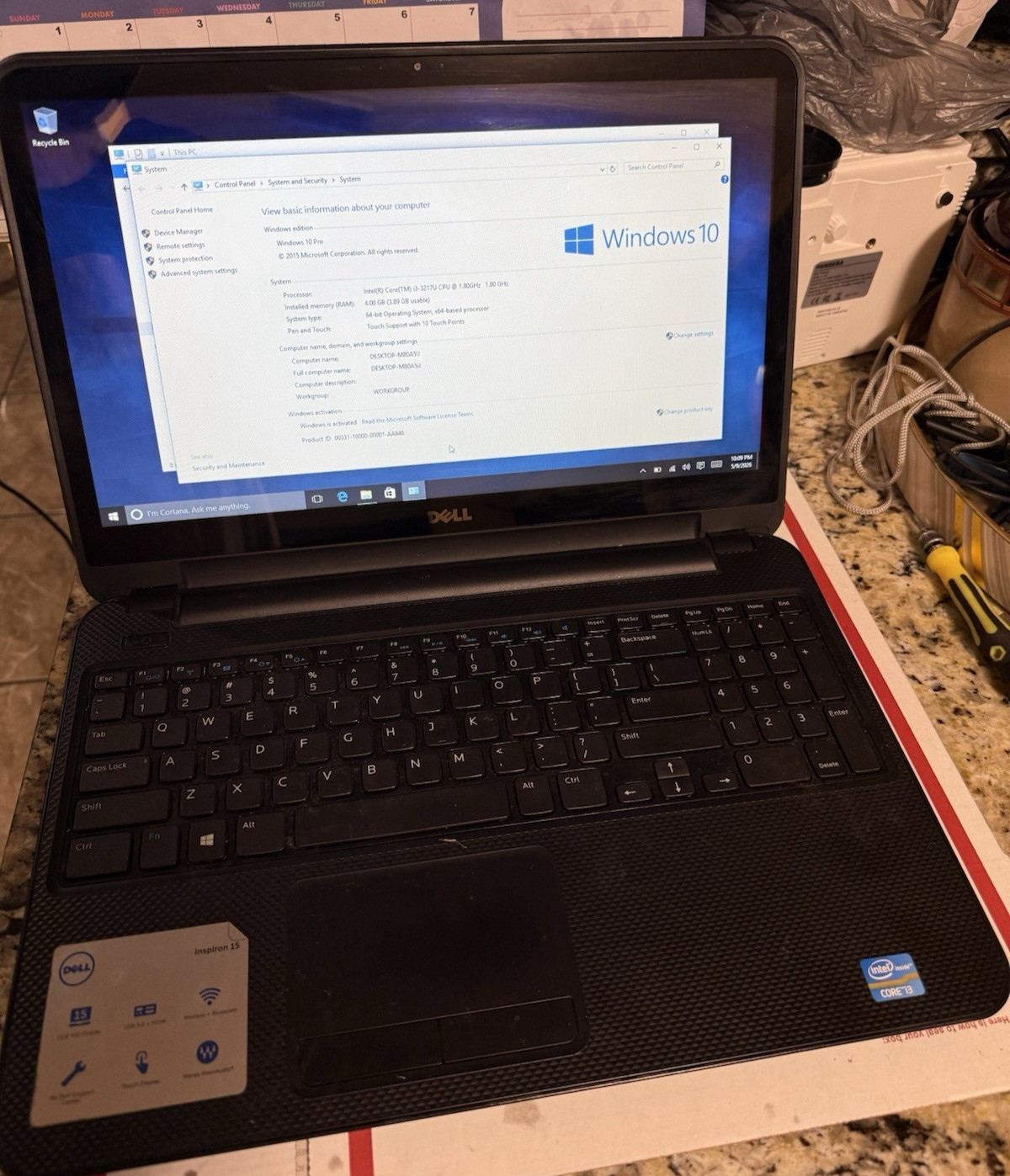 Dell Inspiron 15 3520 15.6″ 12th Gen Intel® Core™ i3-1215U 500 GB 4GB