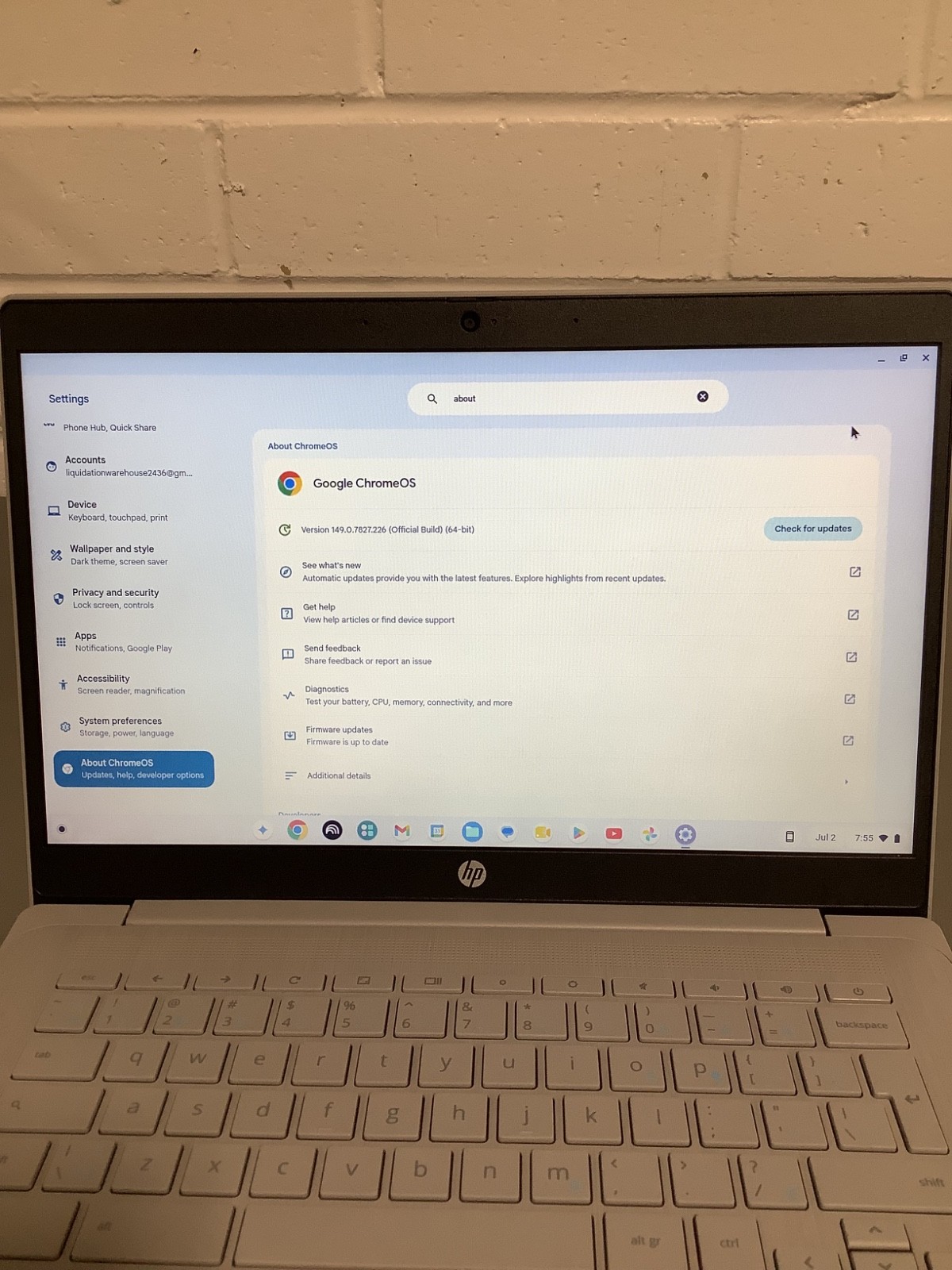 HP Chromebook 14″ (64 GB eMMC, Intel Celeron, 2.6 GHz, 4 GB) Laptop