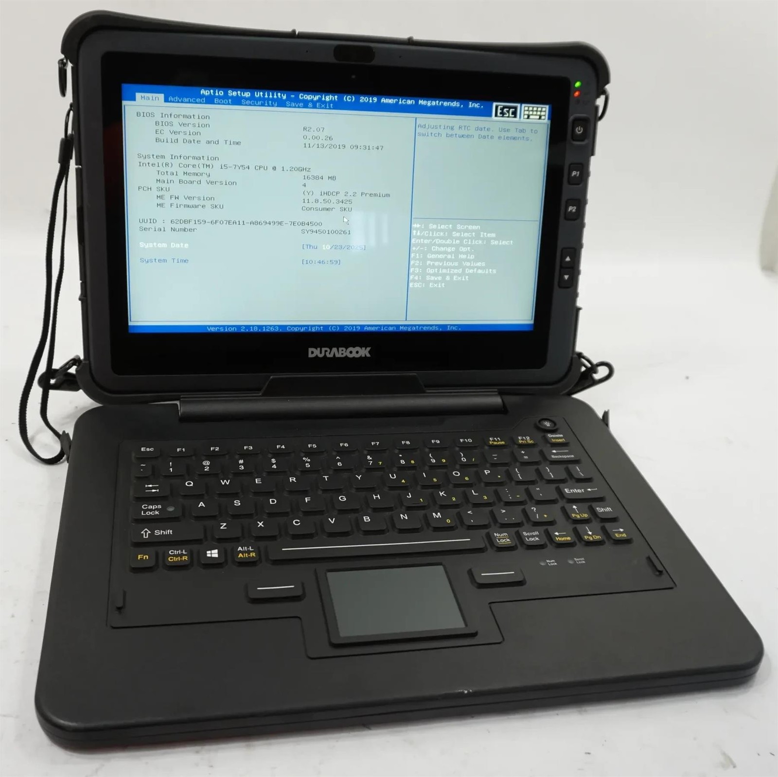 DURABOOK U11 Rugged 11.6″ Core i5-7Y54 1.2GHz 16GB Touch – No HD