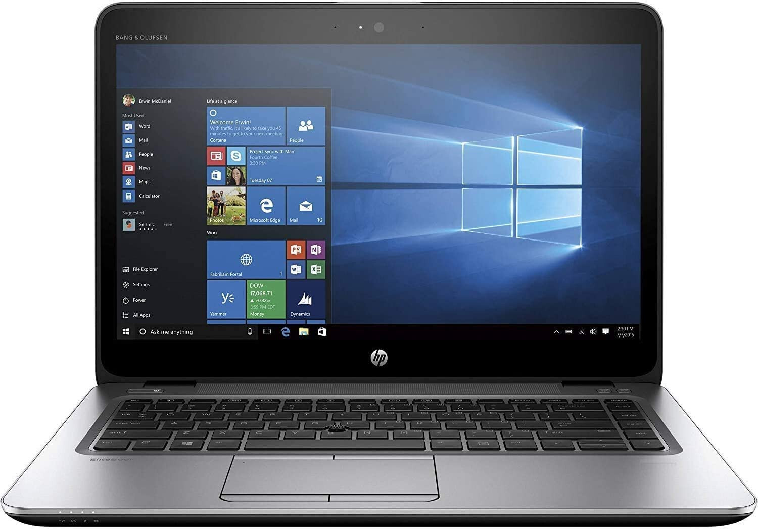 HP EliteBook 840 G3 14″ Intel Core i5 6300U 2.40GHz 16GB RAM 256GB SSD Win 10 Pr