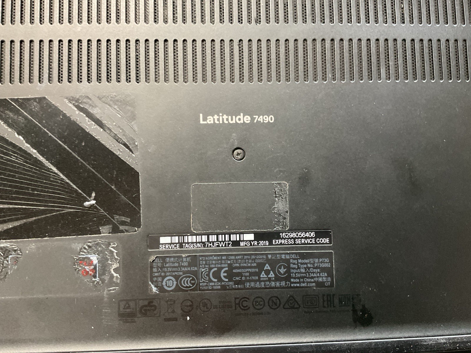 Dell Latitude 7490 i7-8650u UHD Graphics 620 16GB (No Hard Drive)
