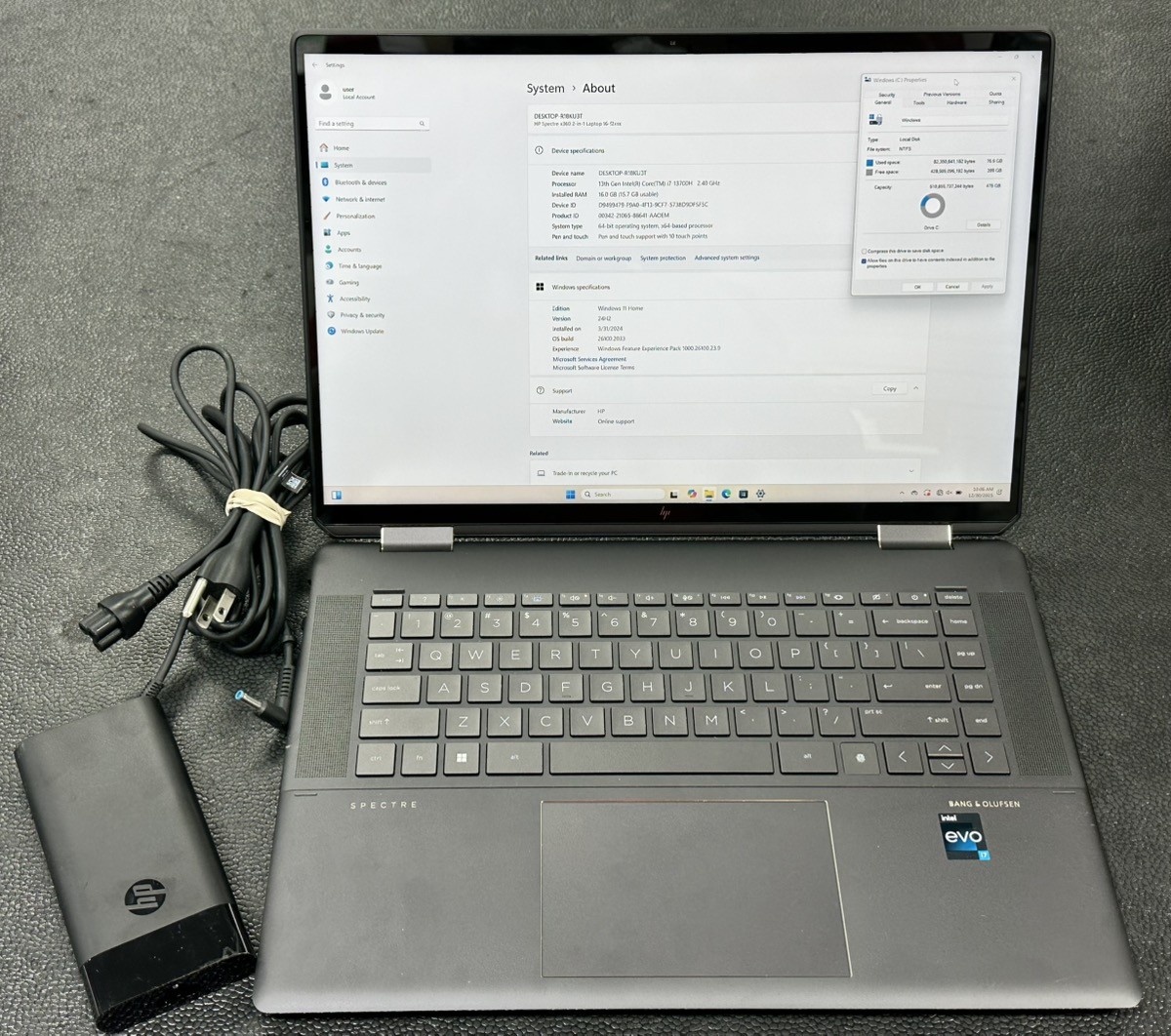 HP Spectre 16-f2013dx Home/Business 2-in-1 Laptop – 16″, Intel i7-13 (PD1125640)
