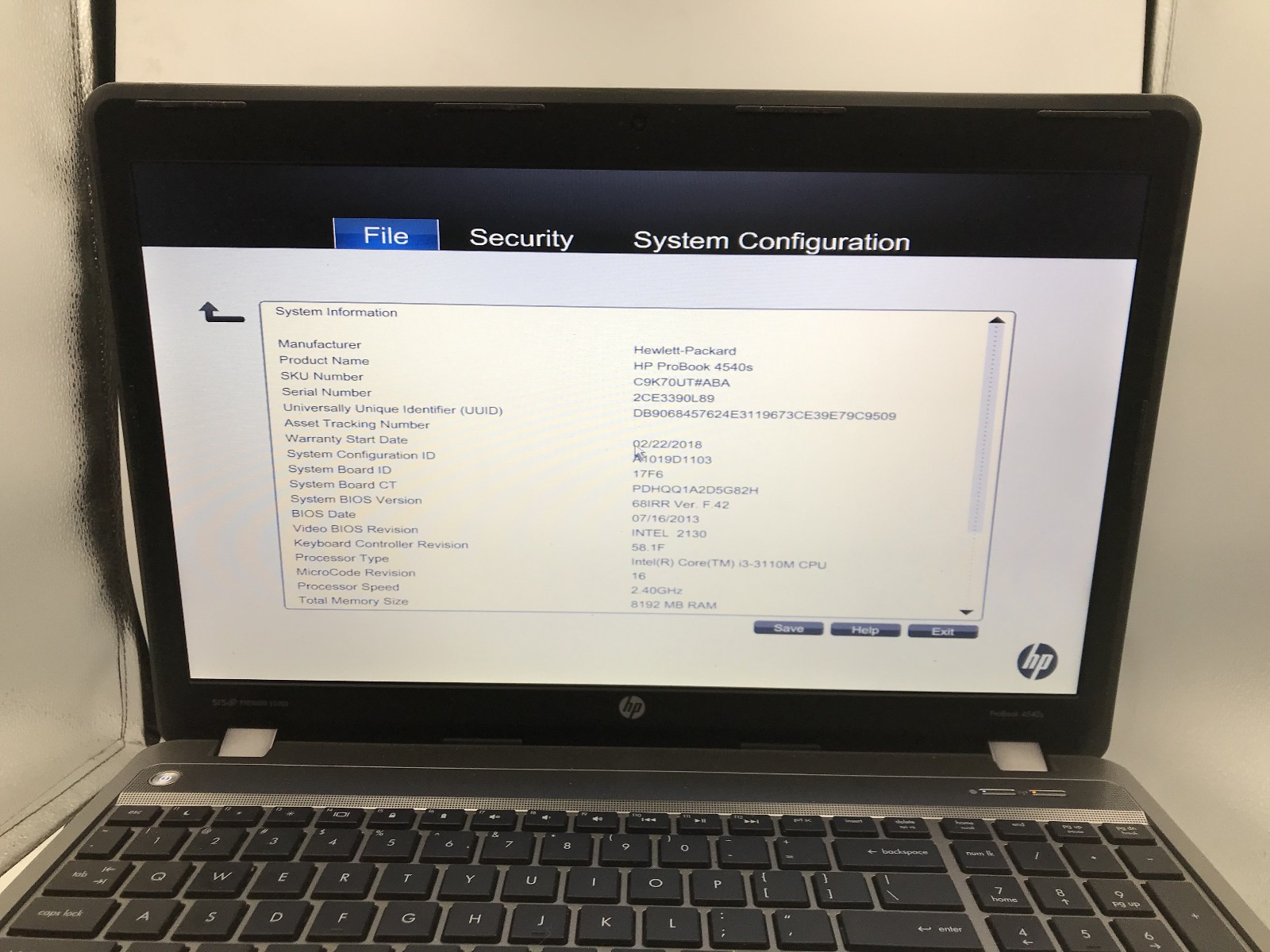 HP PRROBOOK 4530S – LOT OF 3 -BOOTS TO BIOS- INTEL I3 3RD GEN – 4GB RAM -READ-BB