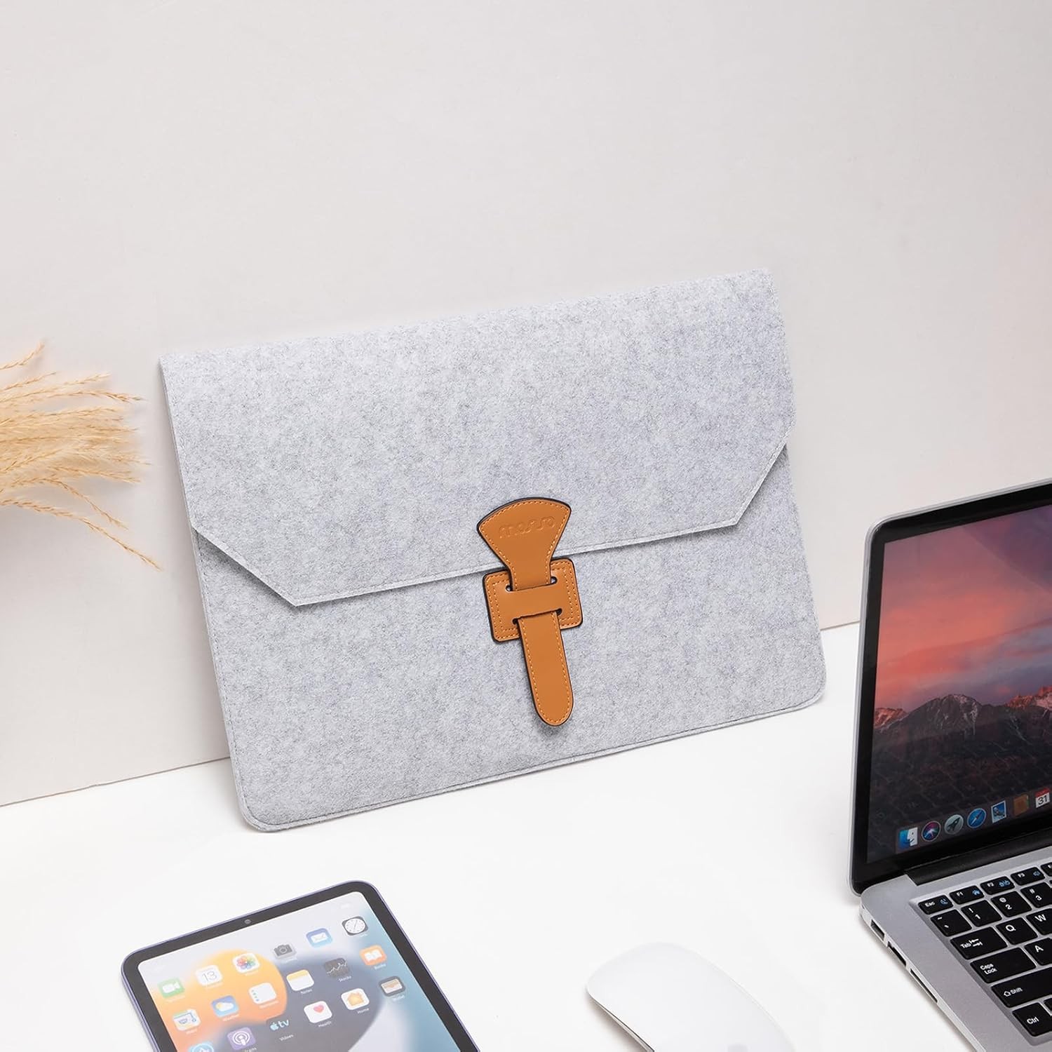 Laptop Sleeve Compatible with MacBook Neo/Air 13.6/Pro 13/Pro 14, Gray