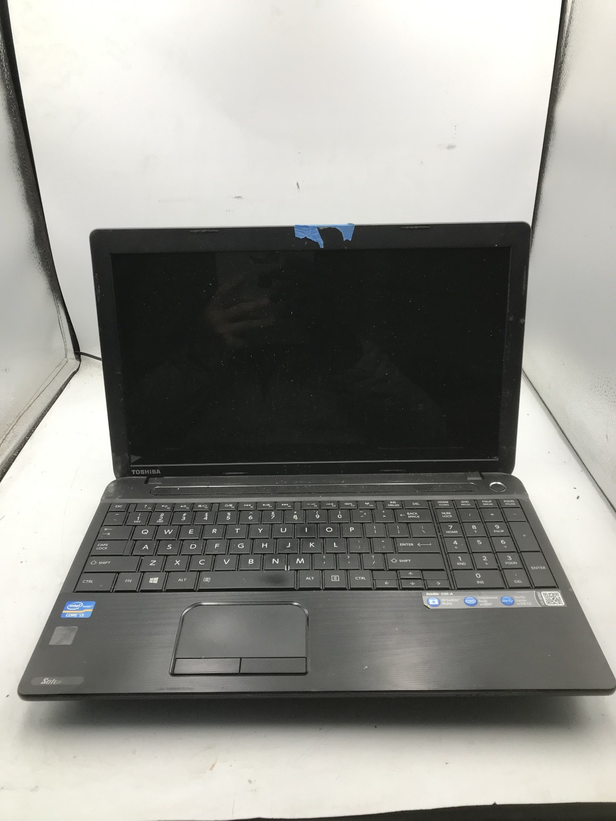TOSHIBA SATELLITE C55 A5285 – FOR PARTS/REPAIR – INTEL I3 3120M – NO RAM-READ-BB