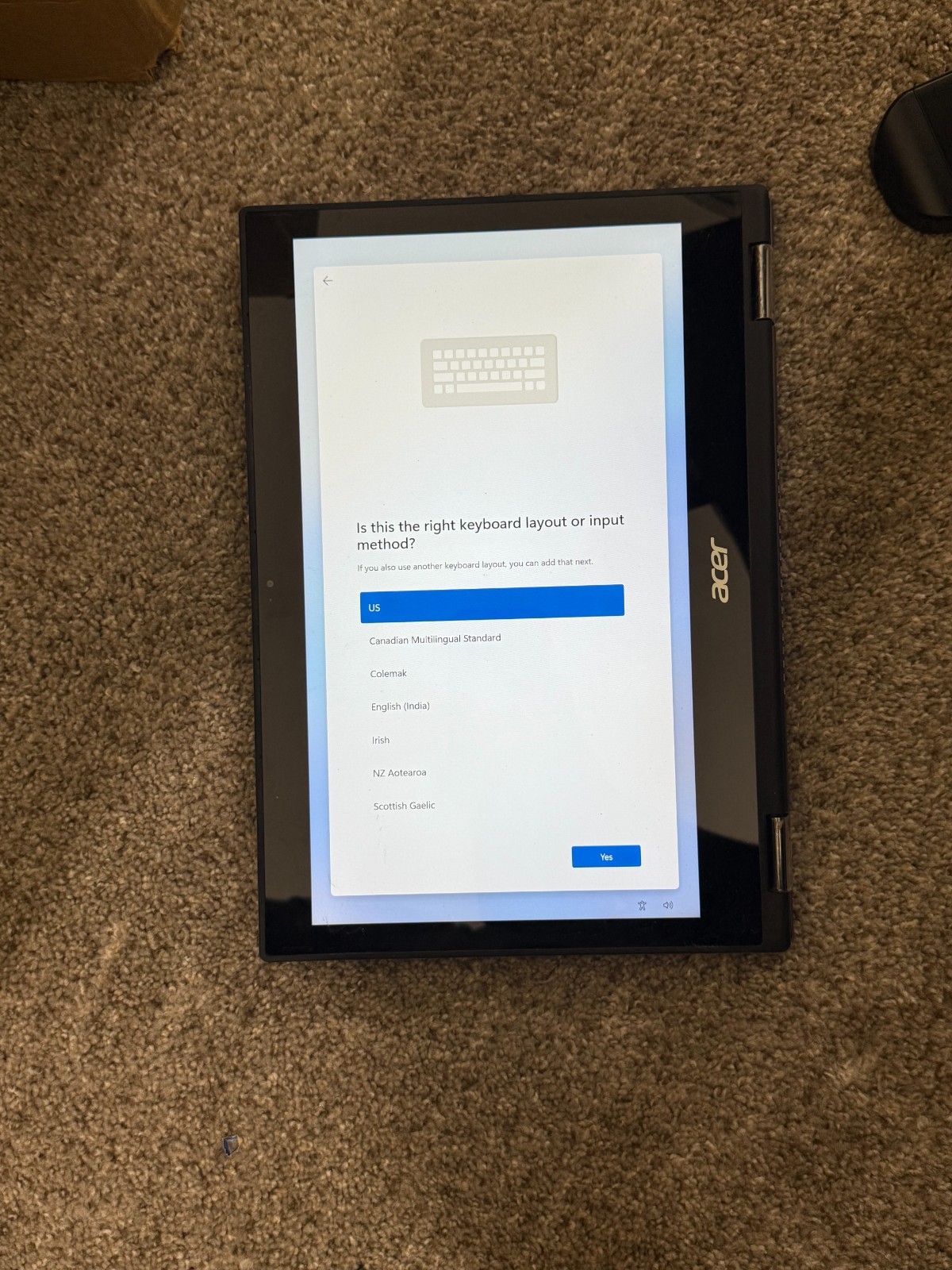 Acer Spin 5 i5-8250U 1.6GHz 13.3″ Touchscreen 8GB RAM 256GB SP513-52N