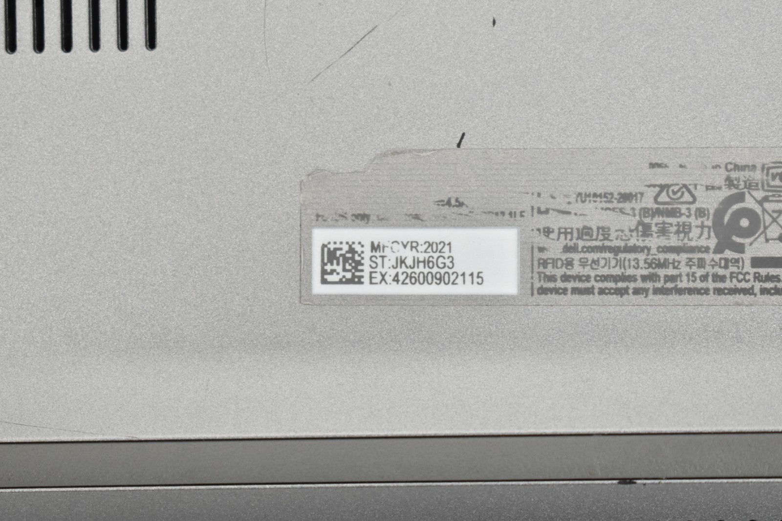Dell Latitude 5421 Laptop i5-11500H 2.9GHz No RAM No HD No OS Parts or Repair